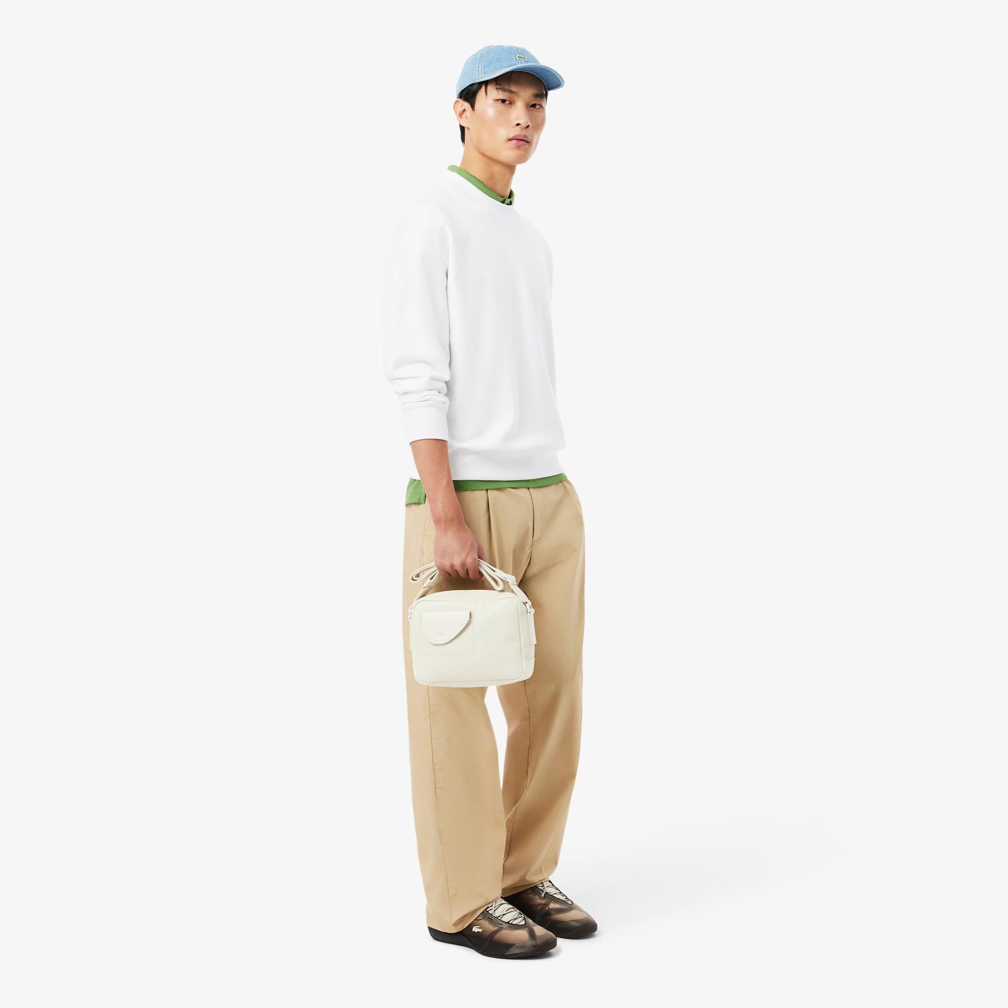 Felpa in pile ricamata SH1682 001 LACOSTE 