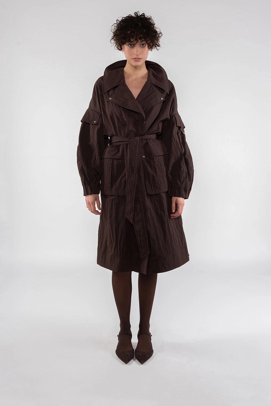 Trench in nylon fondente OFJA9276 0690 OOF WEAR 