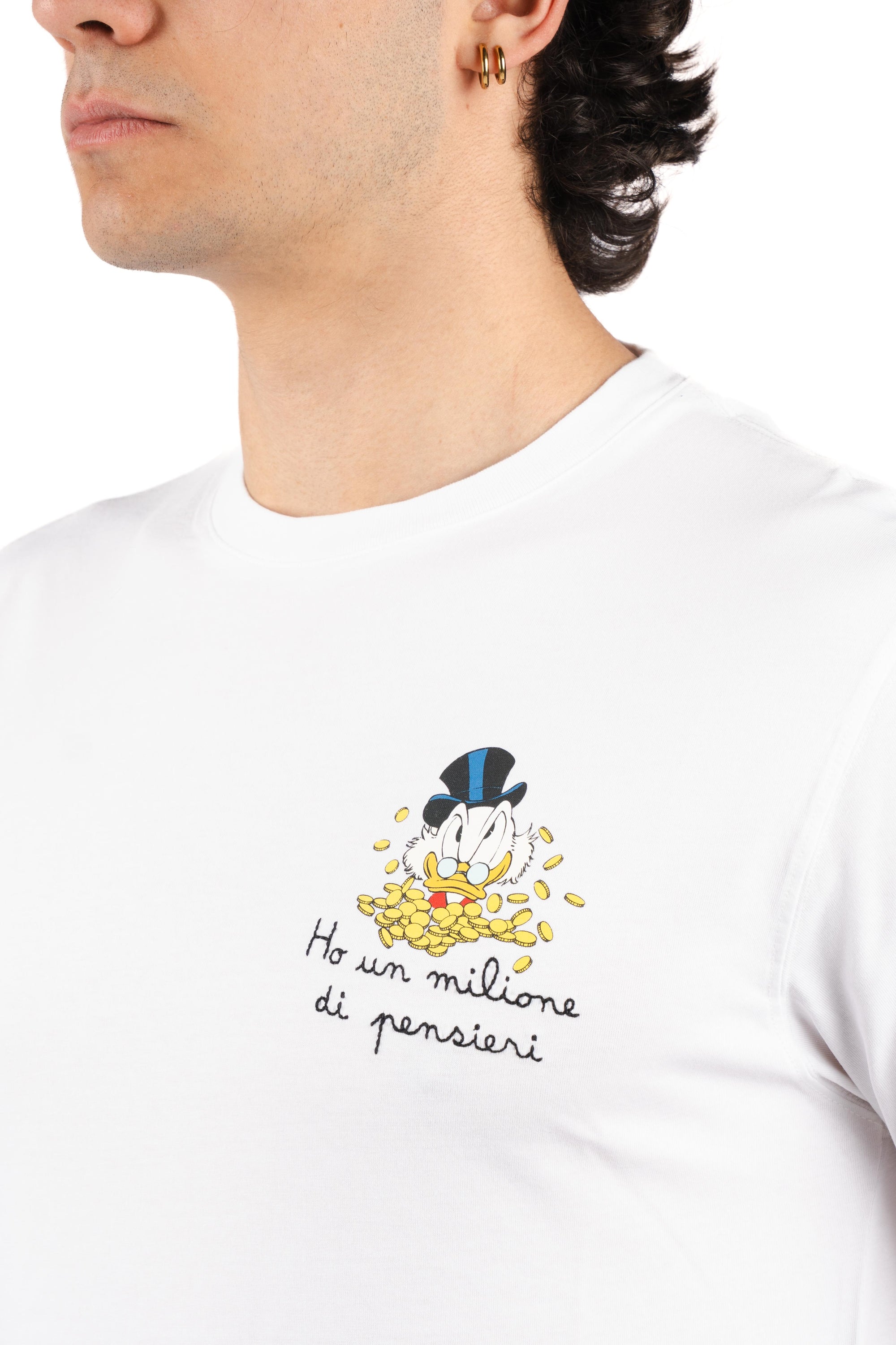 T-shirt Portofino ricamo Ho un milione di pensieri POT0001 04206L MC2 SAINT BARTH 