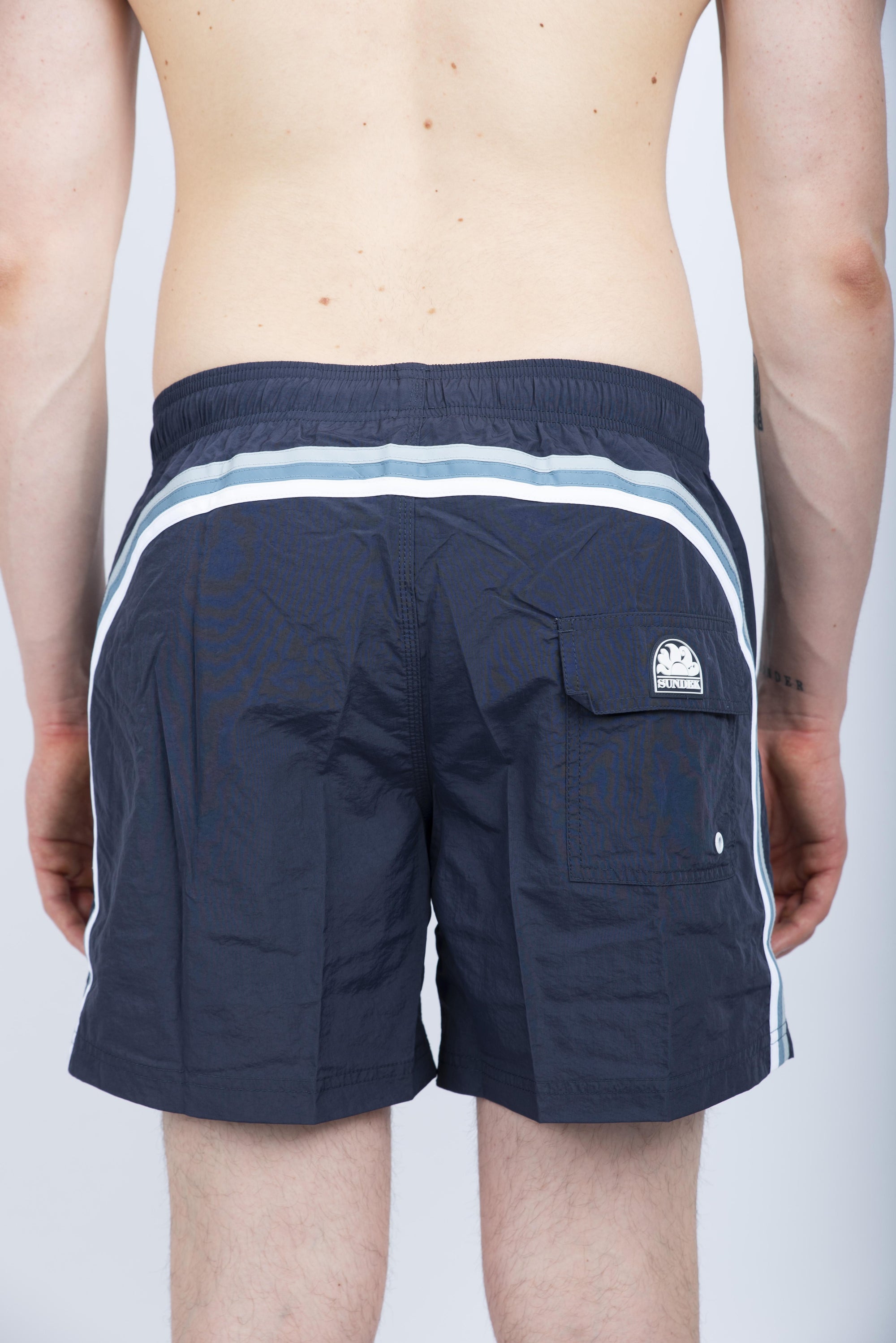Costume da bagno corto vita elasticata Crinkled dark navy M504BDN5100 A5901 SUNDEK 