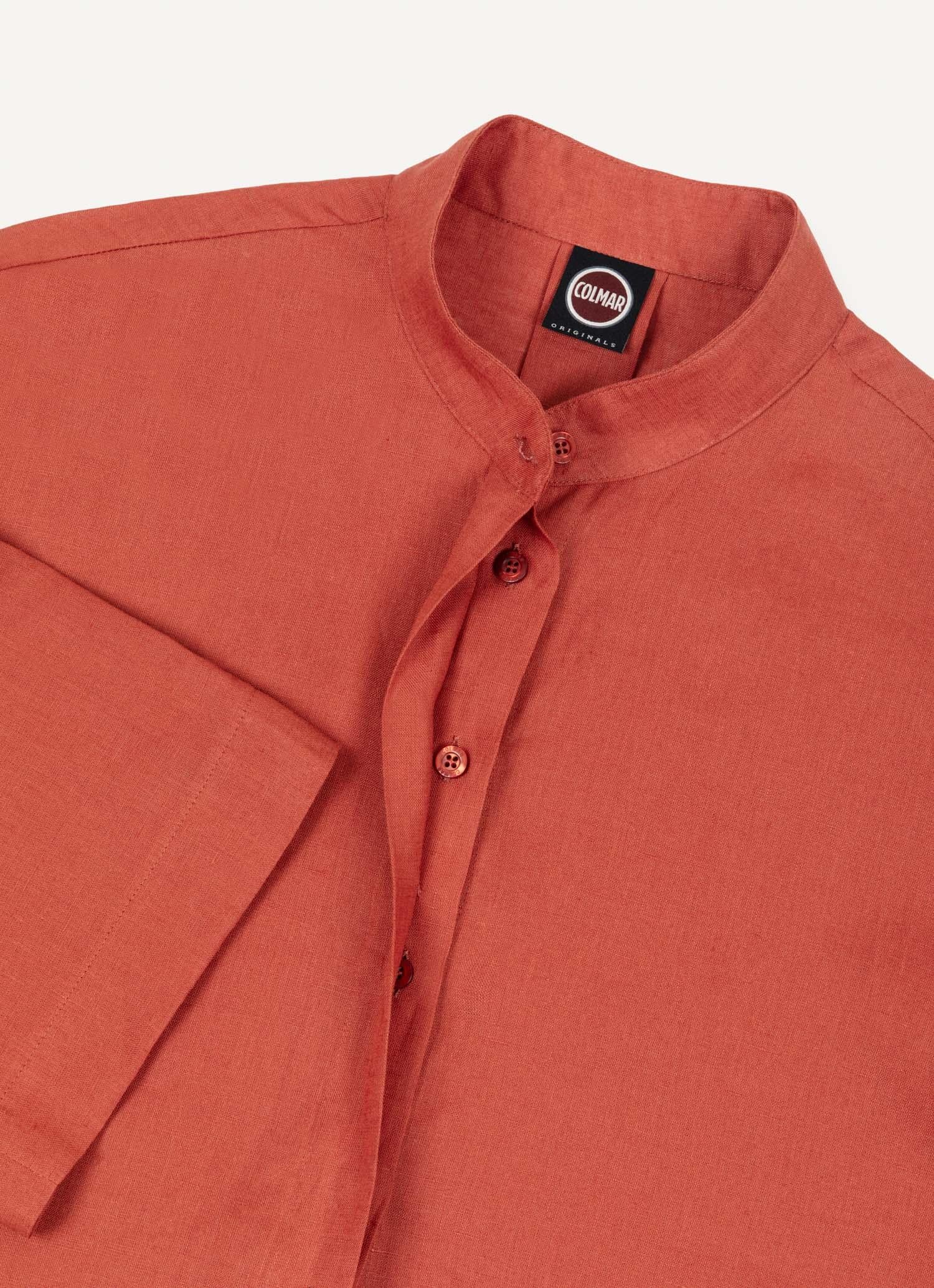 Camicia in lino alla coreana 8428R5AW 758 COLMAR 