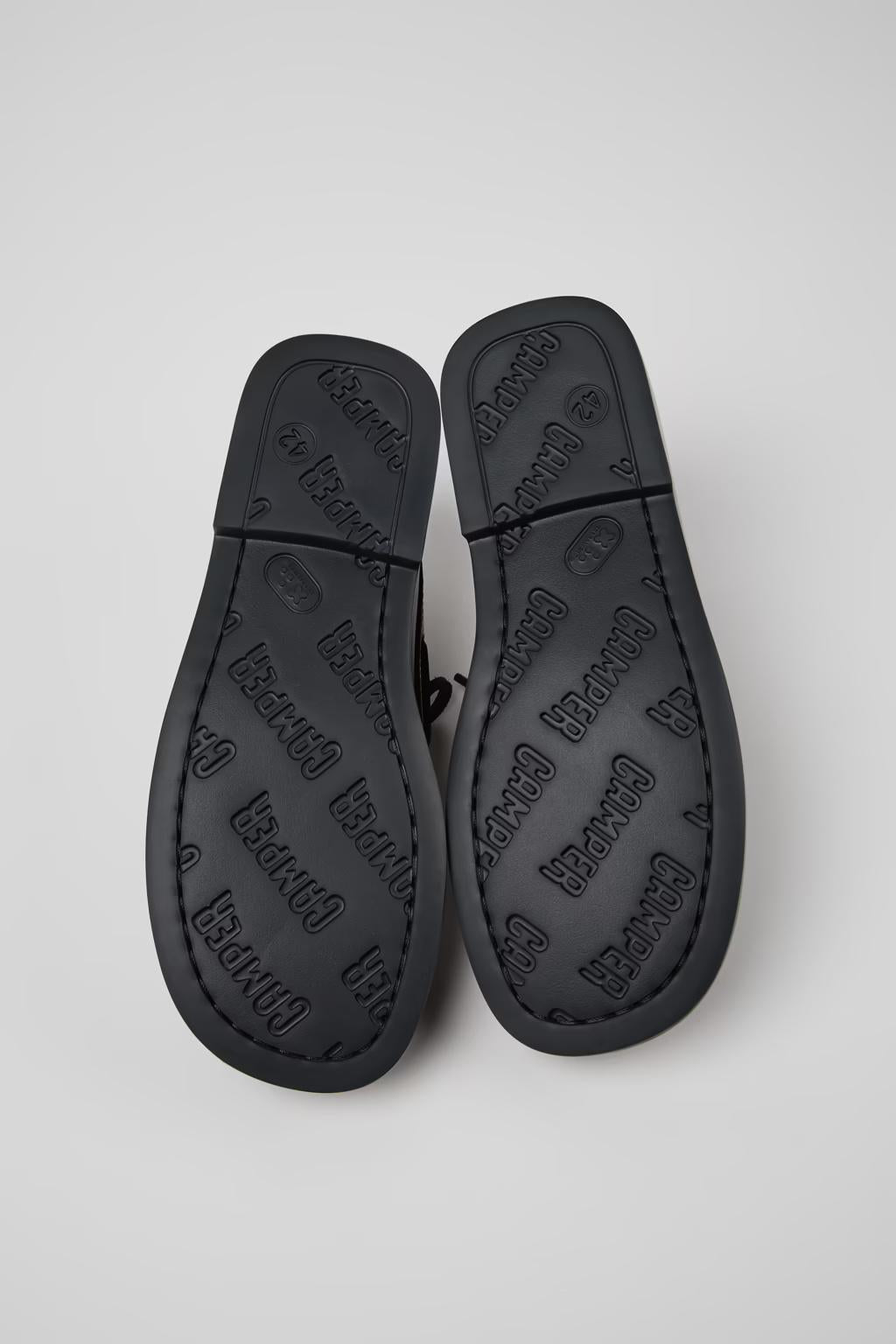 Mocassini da barca in pelle nera K101013 004 CAMPER 