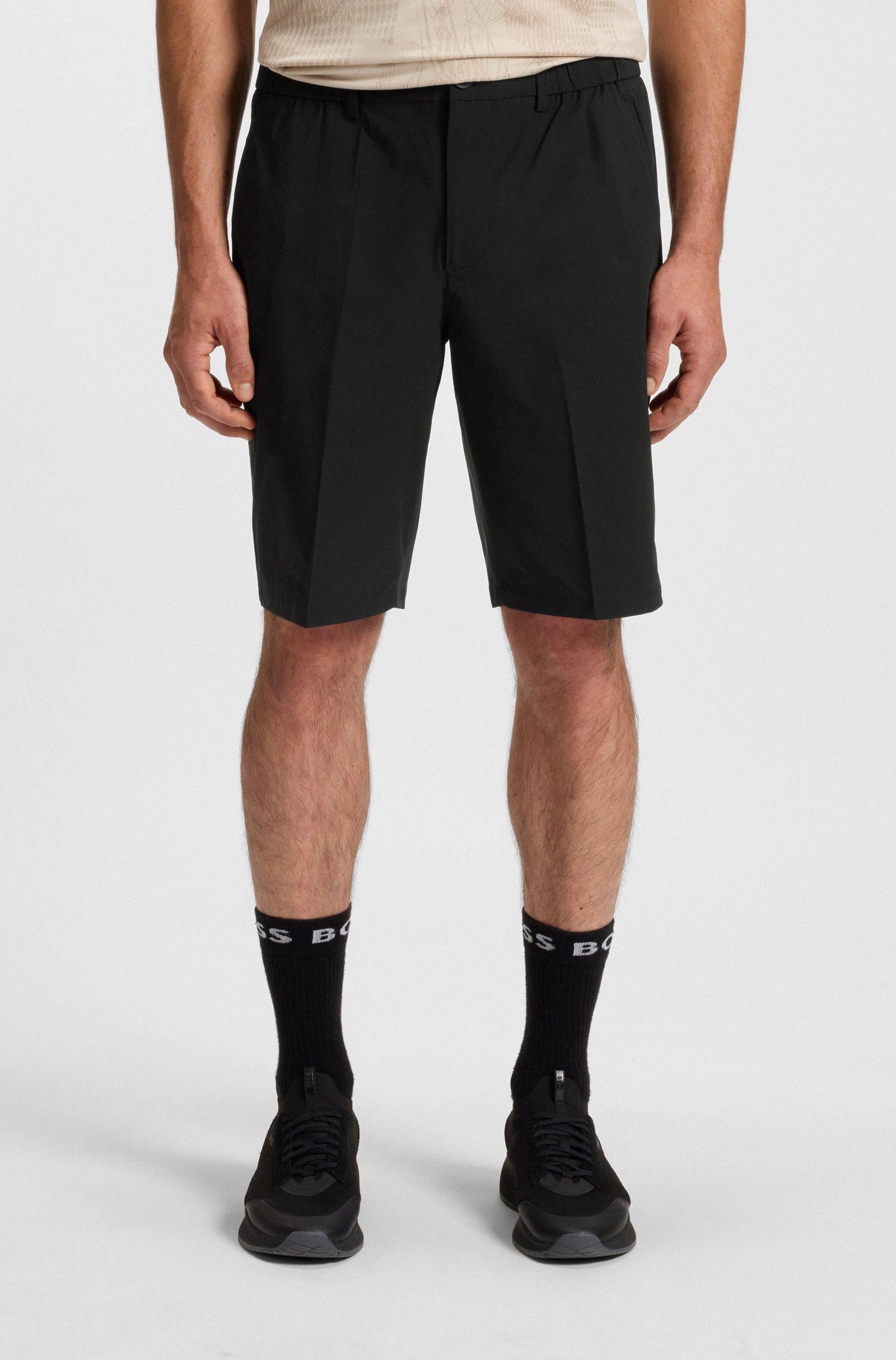 Pantaloncini aderenti in popeline tecnico elasticizzato 50504550 001 BOSS 