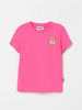T-shirt in cotone con applicazione Teddy Bear