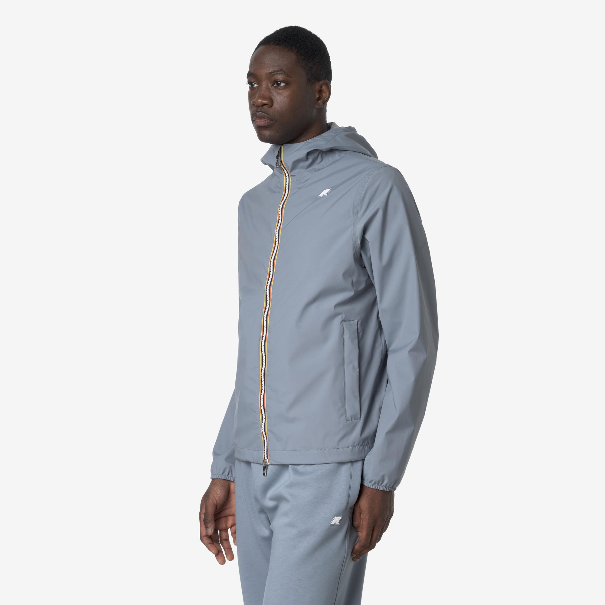 Giacca Slim Fit Uomo Grigio Resistente alle Intemperie K3123UW WA9 K-WAY 