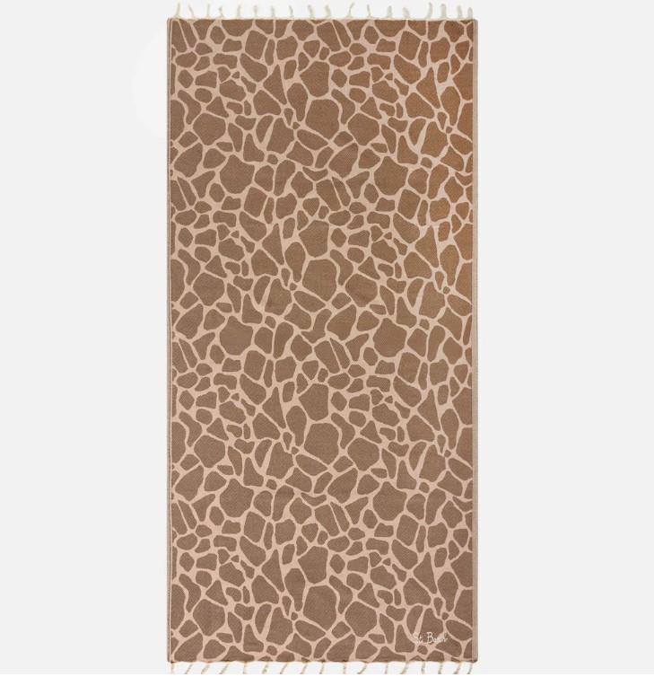 Telo mare Foutas in cotone jacquard con fantasia animalier FOUT009 01061L MC2 SAINT BARTH 