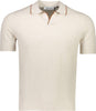 Polo skipper in maglia chicco riso beige