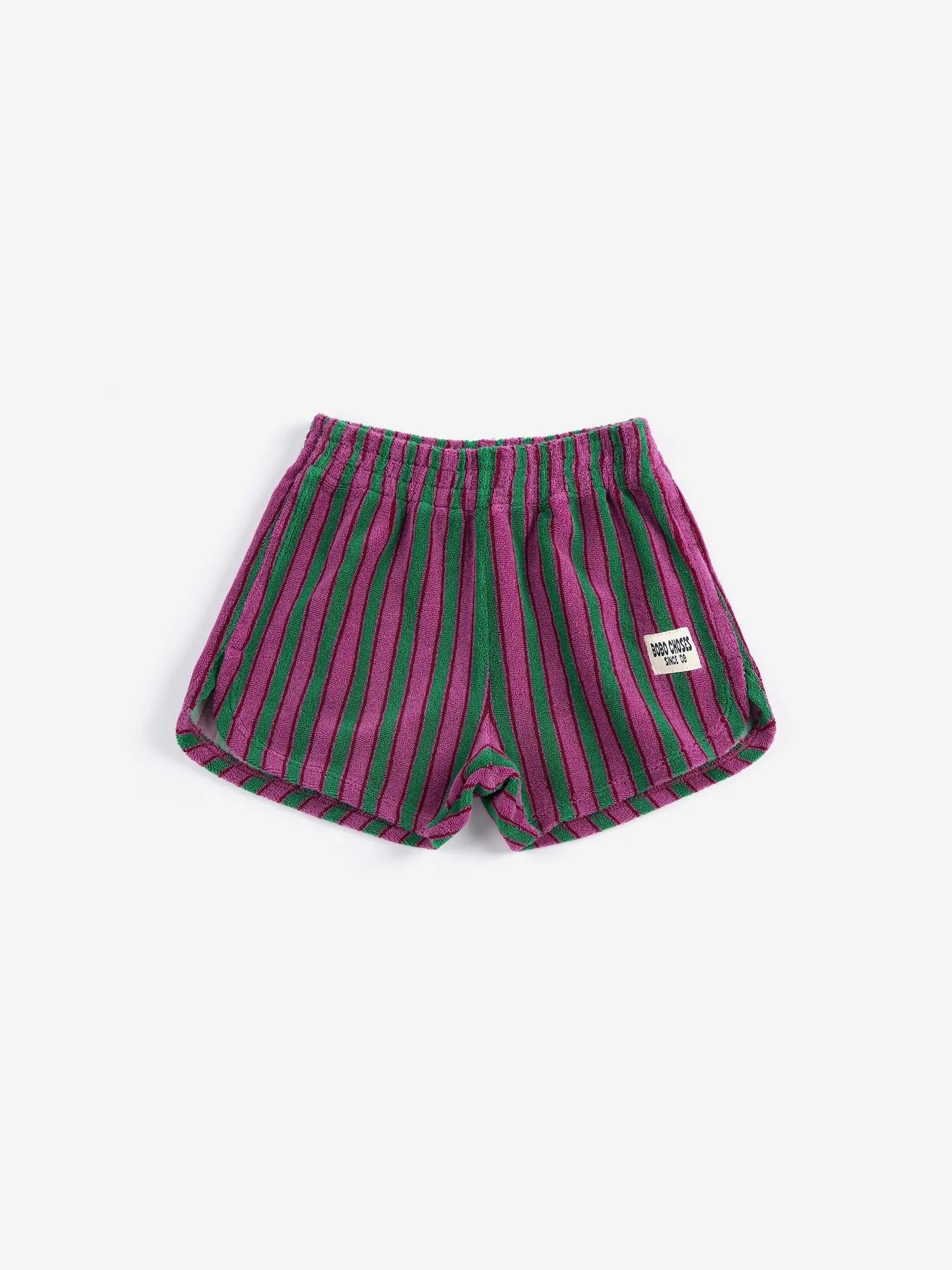 Shorts terry cloth a righe B126AC056 511 BOBO CHOSES 