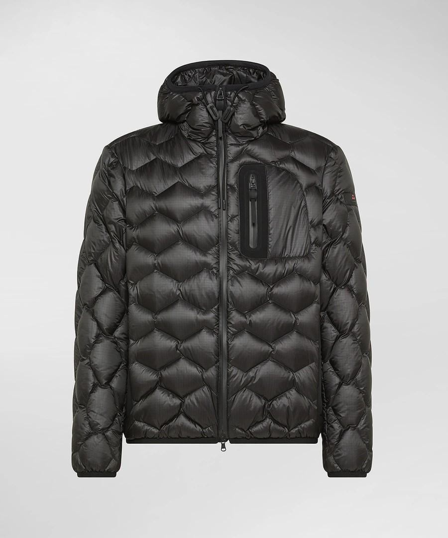 Piumino con trapunta geometrica weiwei kj bmat PEU5205 NER PEUTEREY 