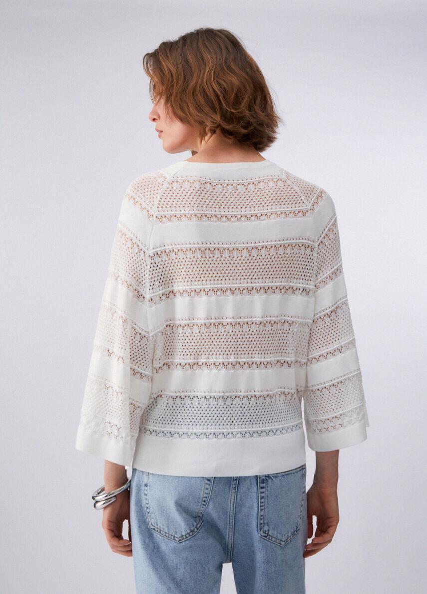 Maglia traforata CA6353MS55N P9636 LIU JO BLACK 