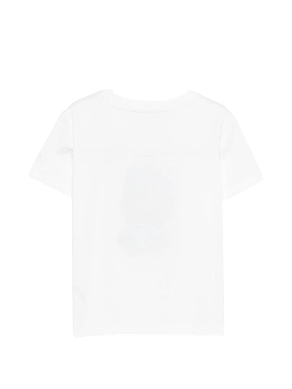 T-shirt bianca con ricamo labubu ELLY001 02132L MC2 SAINT BARTH 