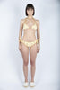 Bikini classico a triangolo Sagittarius Miami giallo con ciliegie