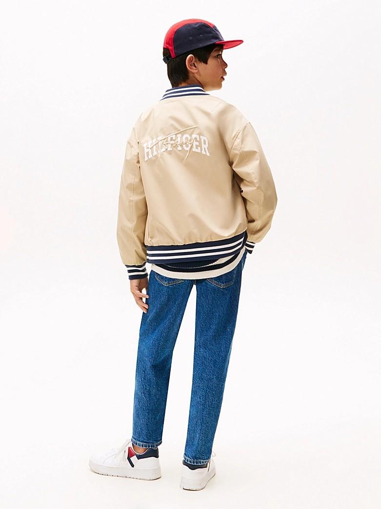 Bomber relaxed fit reversibile con logo KB0KB09740T C1G TOMMY HILFIGER 