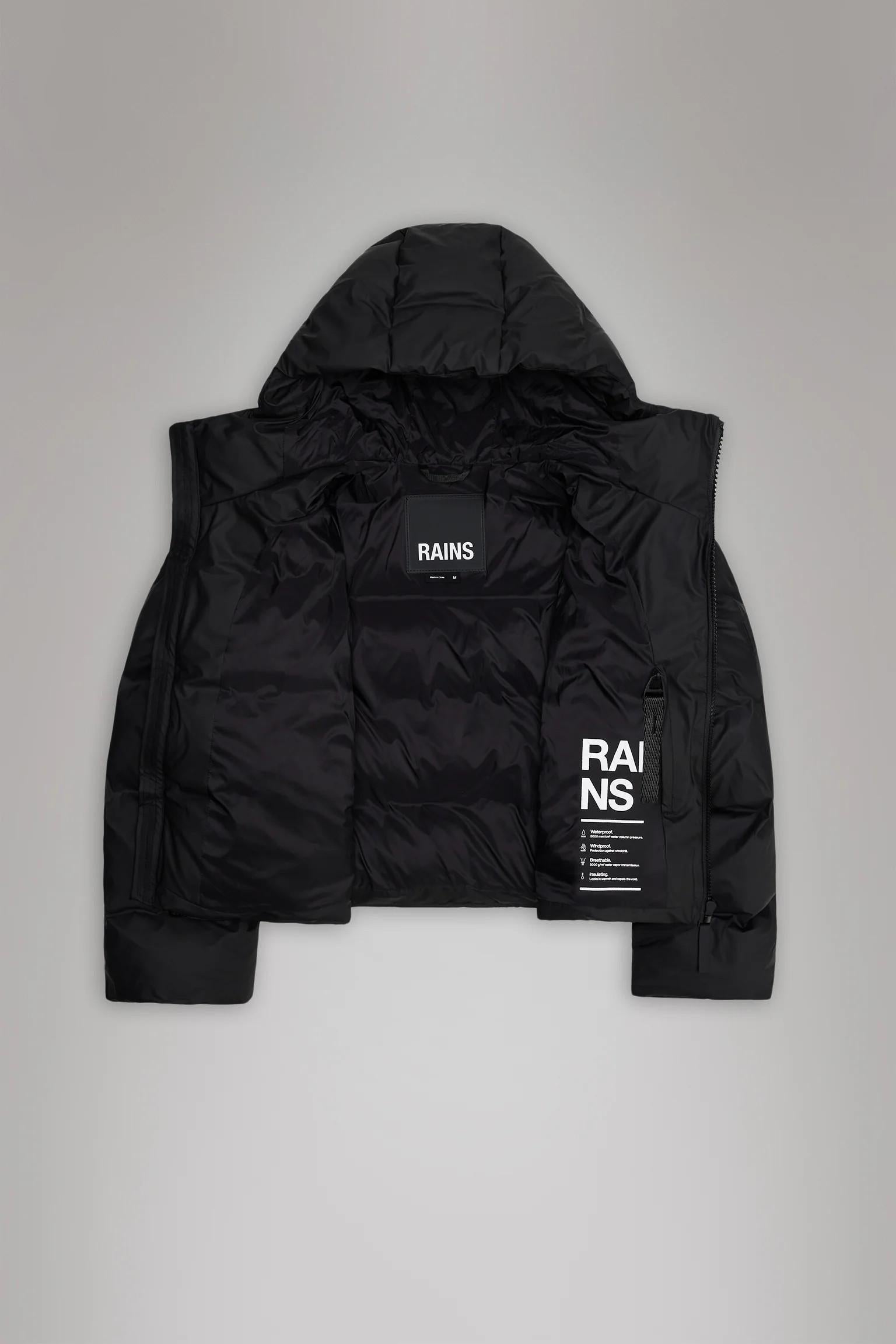 Alta Short Puffer Jacket RA15150 BLA RAINS 