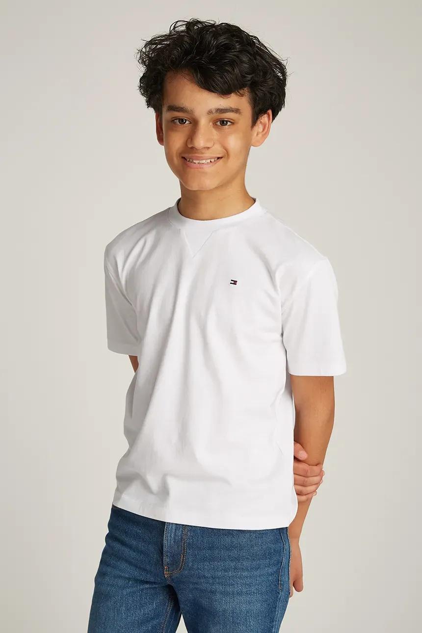 T-shirt con bandierina ricamata KB0KB09601J YBR TOMMY HILFIGER 