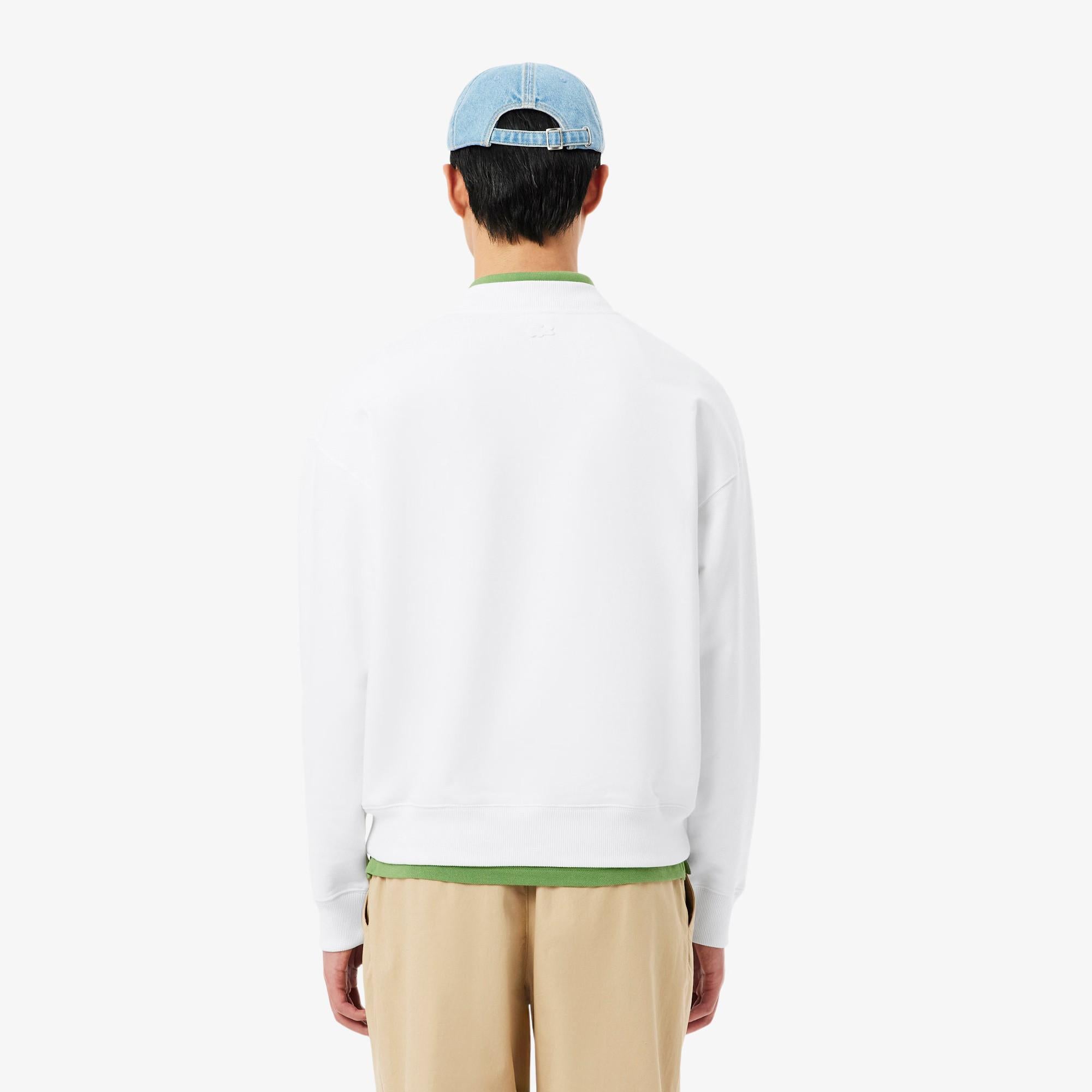 Felpa in pile ricamata SH1682 001 LACOSTE 