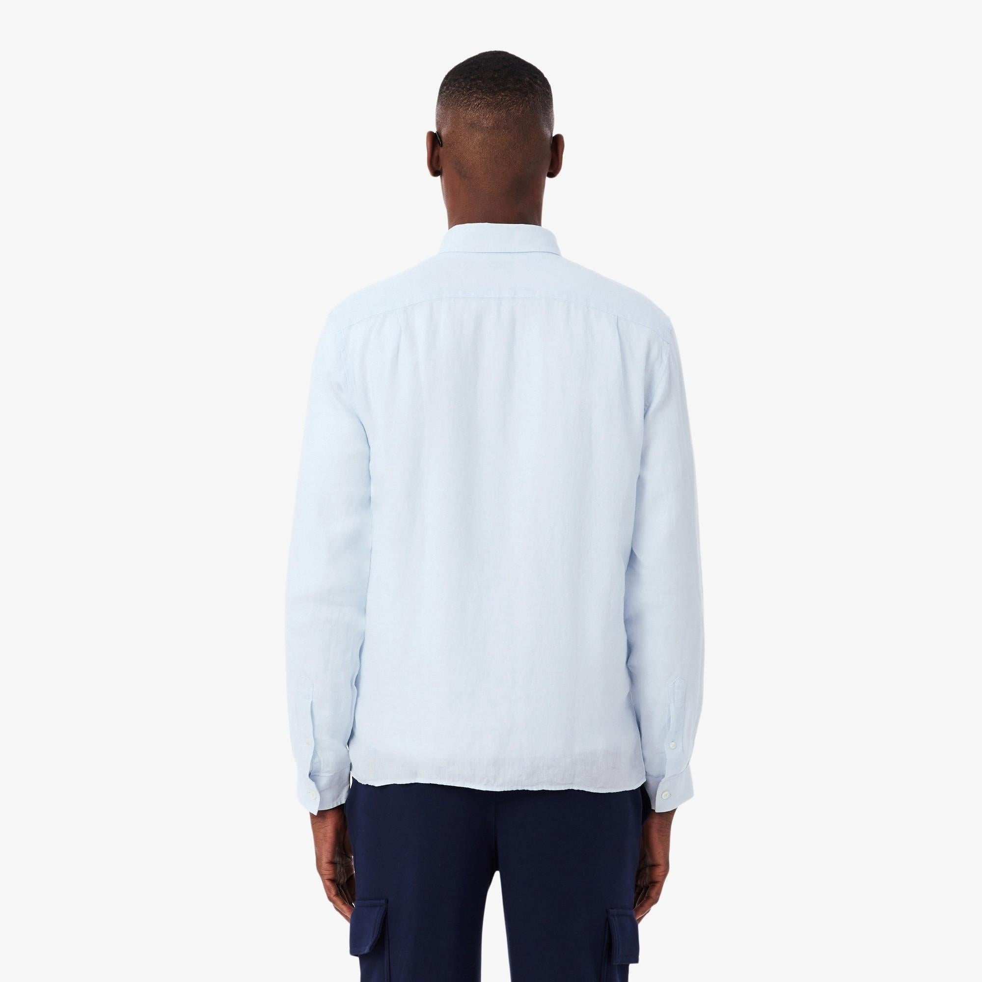 Camicia di lino regular fit CH5692 T01 LACOSTE 