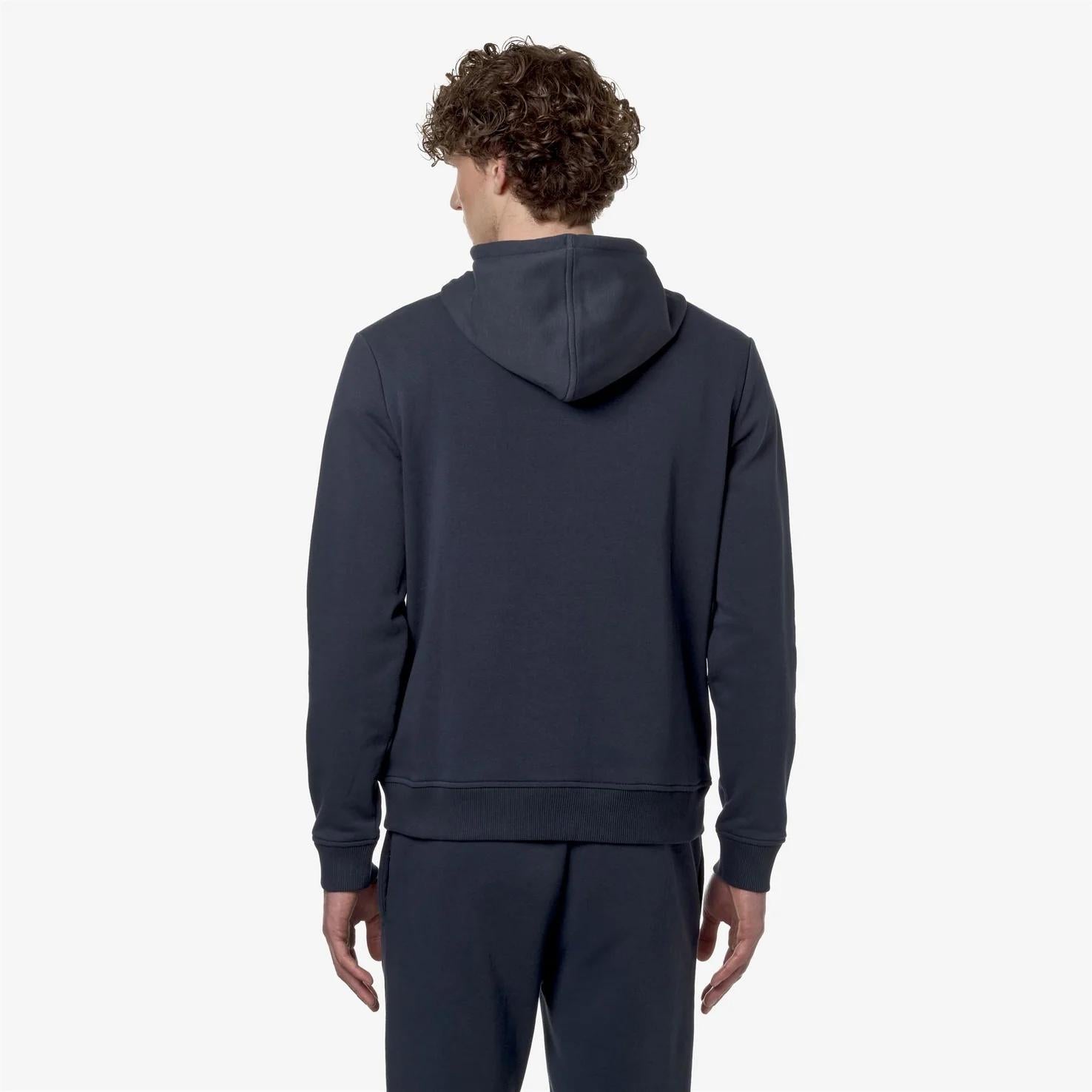 Maglione in pile di cotone unisex blu K41224W K89 K-WAY 