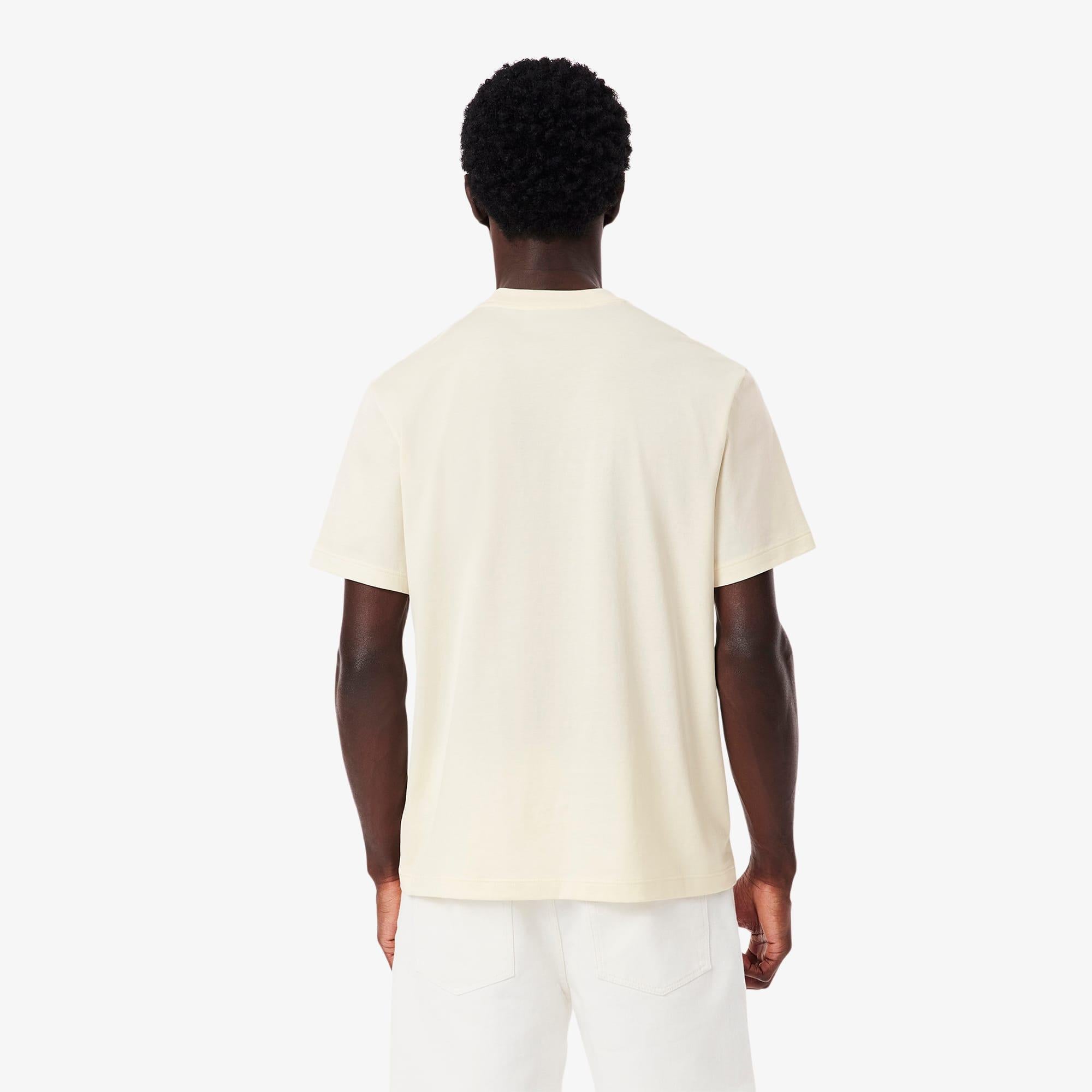 T-shirt in jersey di cotone ricamata TH0027 XFJ LACOSTE 