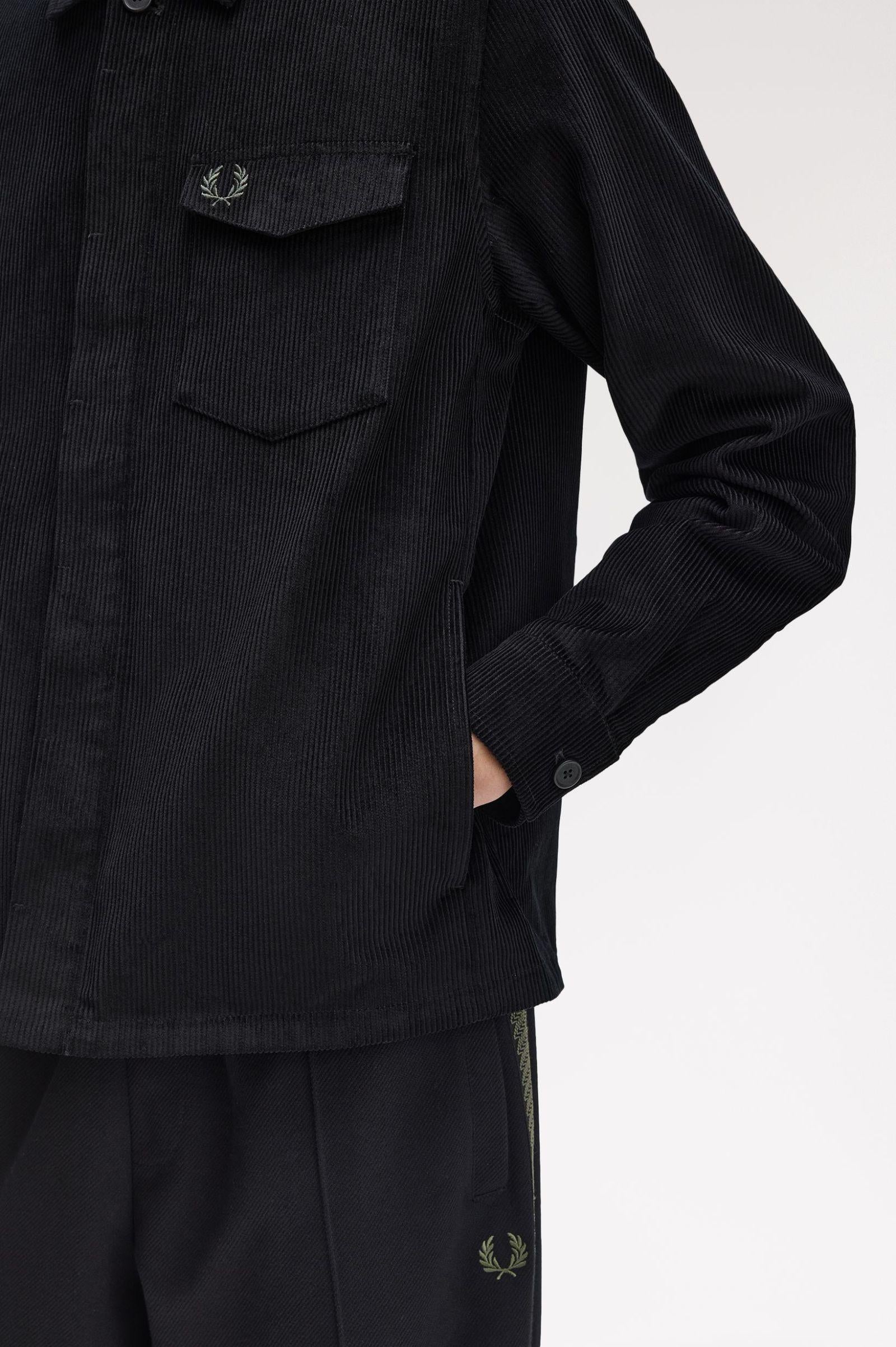 Overshirt in velluto a coste M171755 102 FRED PERRY 