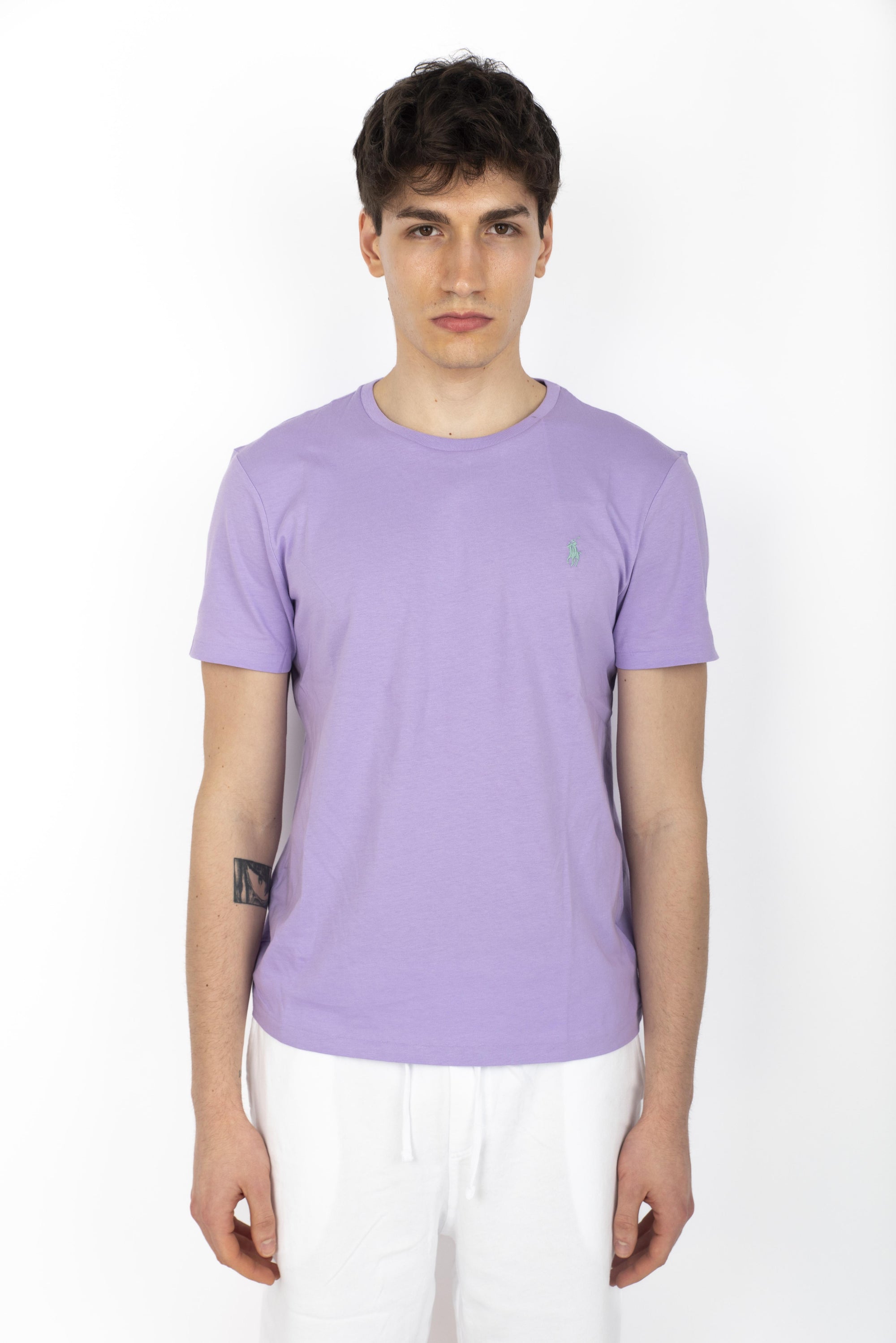 Maglietta in jersey Custom Slim-Fit light lilac 710671438 416 POLO RALPH LAUREN 