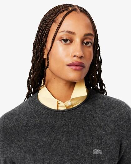 Maglione in lana cardata 3D AF4160 050 LACOSTE 