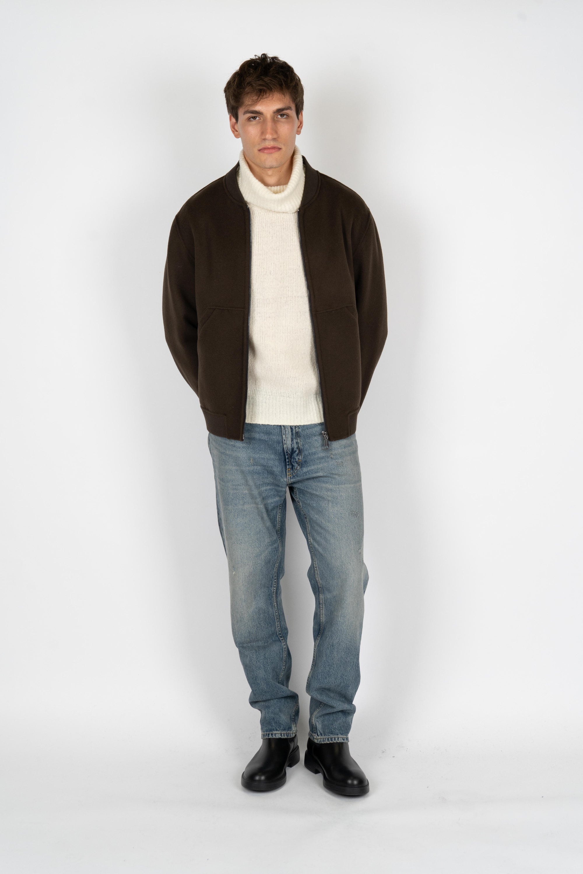 Giacca full zip B6F0011 FU69M AMARANTO 