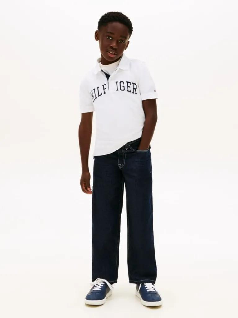 Regular fit textured polo shirt KB0KB10231J YBR TOMMY HILFIGER 