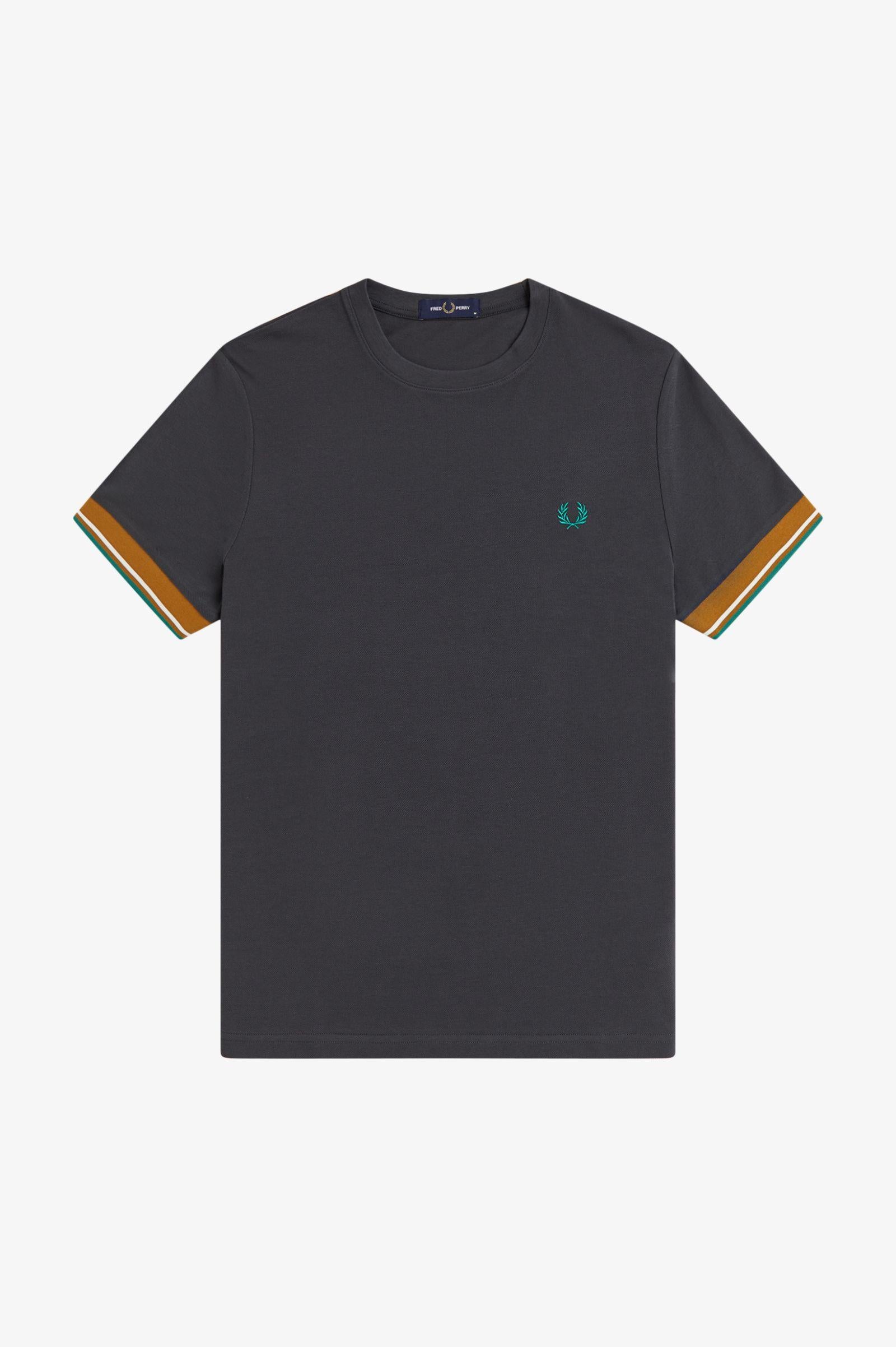 T-Shirt Con Doppia Riga Sul Bordo Manica M239658 297 FRED PERRY 