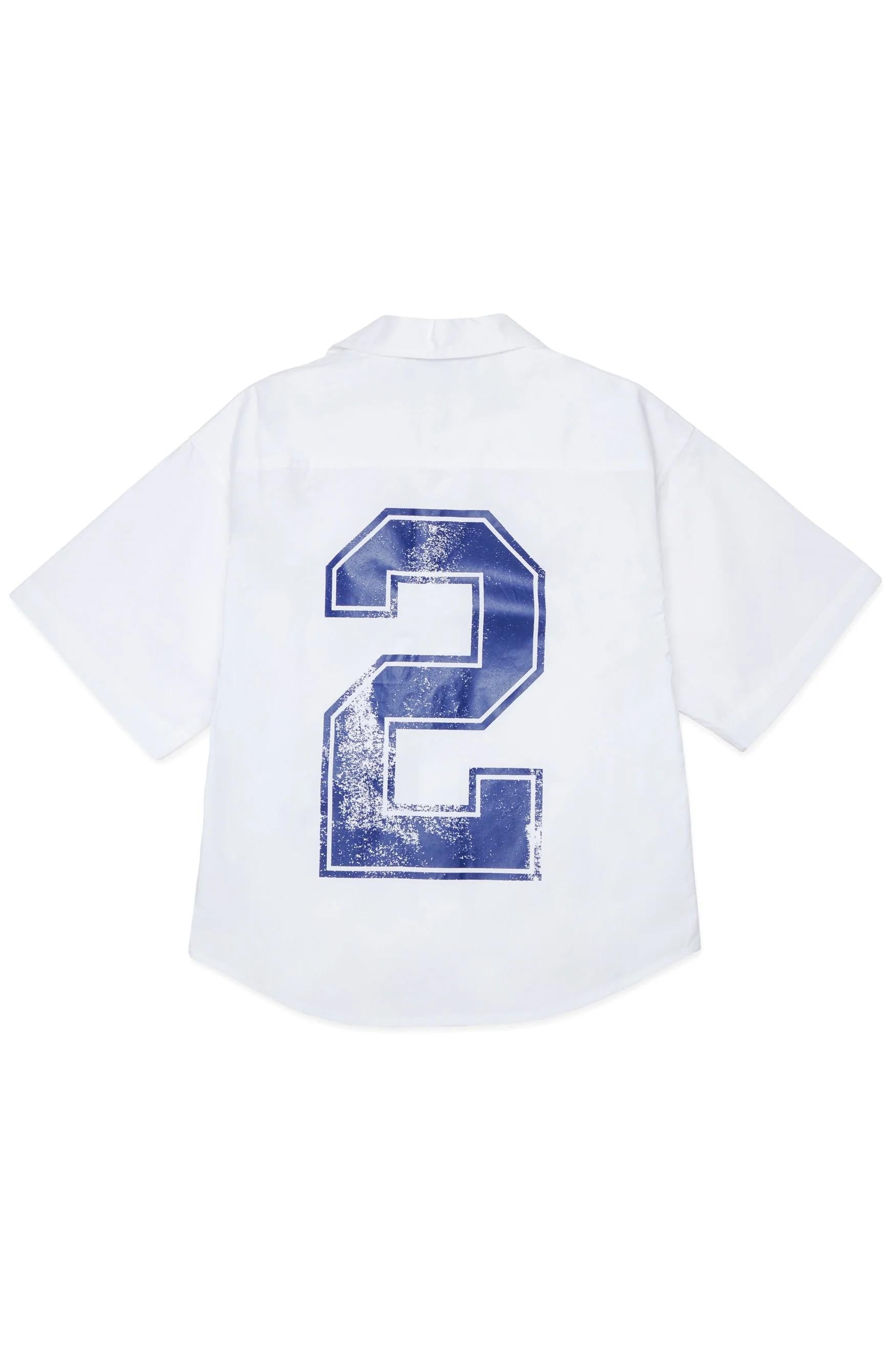 Camicia manica corta con logo DQ3223D007D DQ100 DSQUARED2 