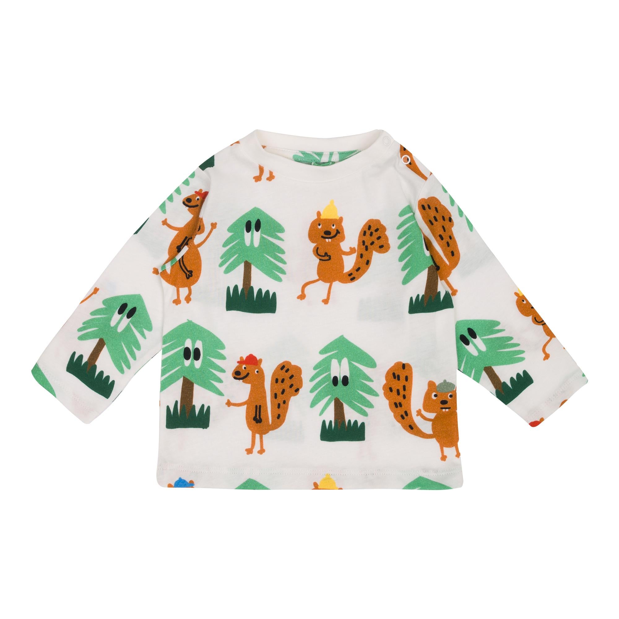 T-shirt Girocollo con Grafica Amici della Terra TX8640Z3151 101MC STELLA MCCARTNEY 