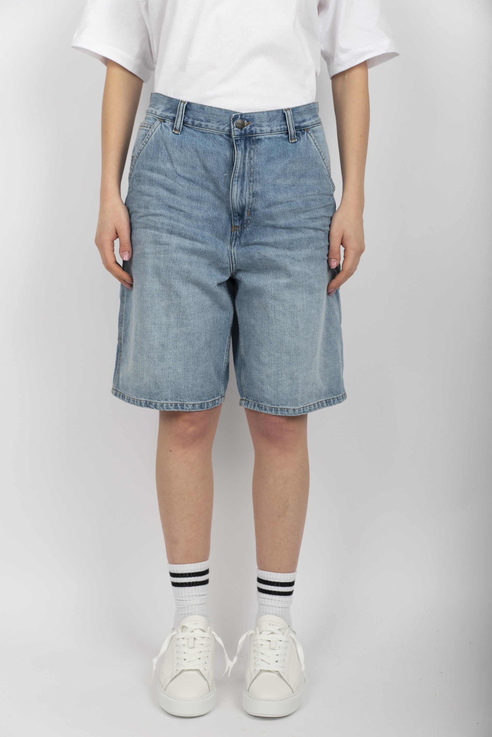 Shorts Women's Brandon Single Knee Short blue burst washed I034875 01UR CARHARTT WIP 