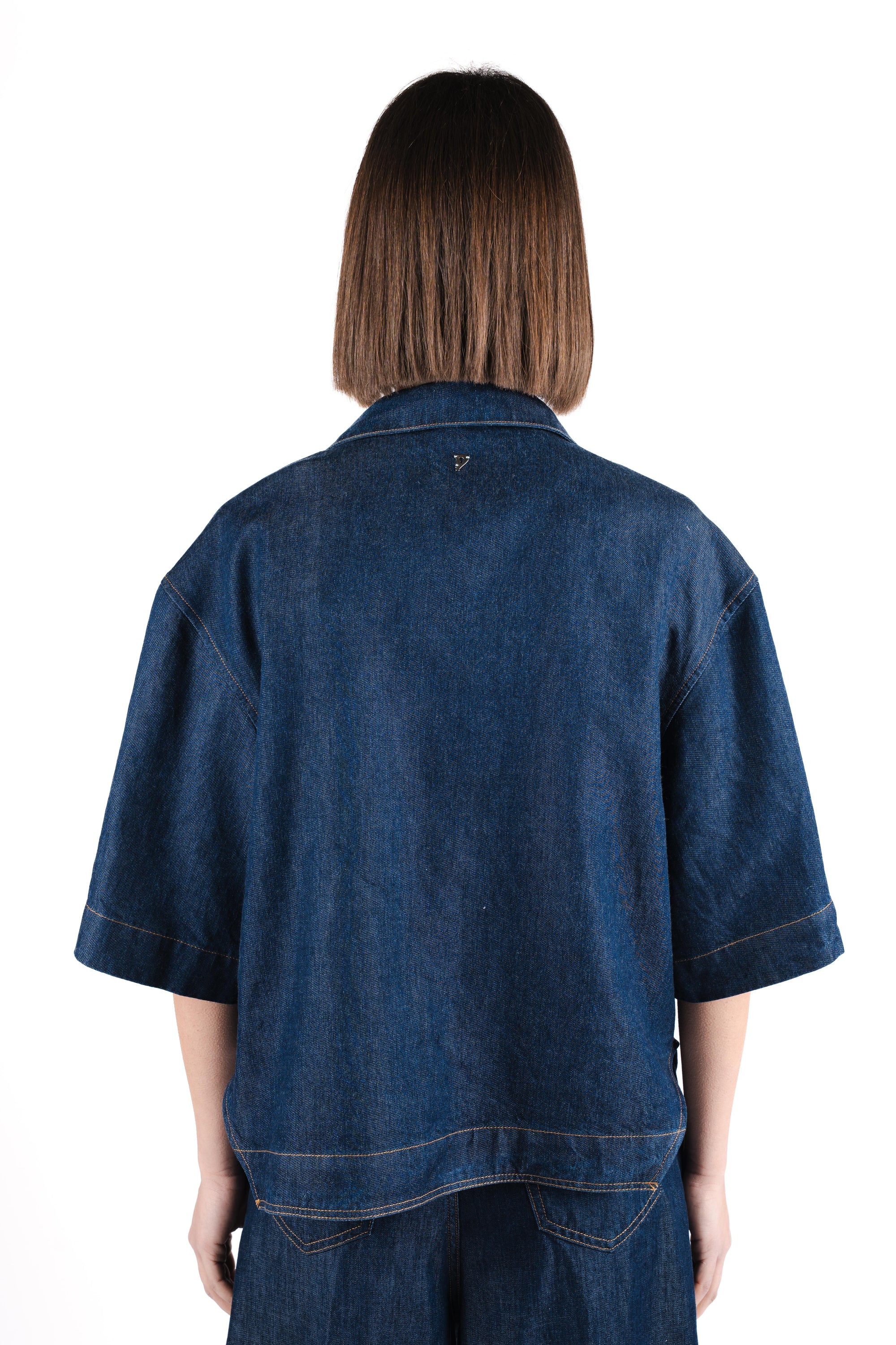 Camicia in denim DC458DF0266DMC4 800 DONDUP 