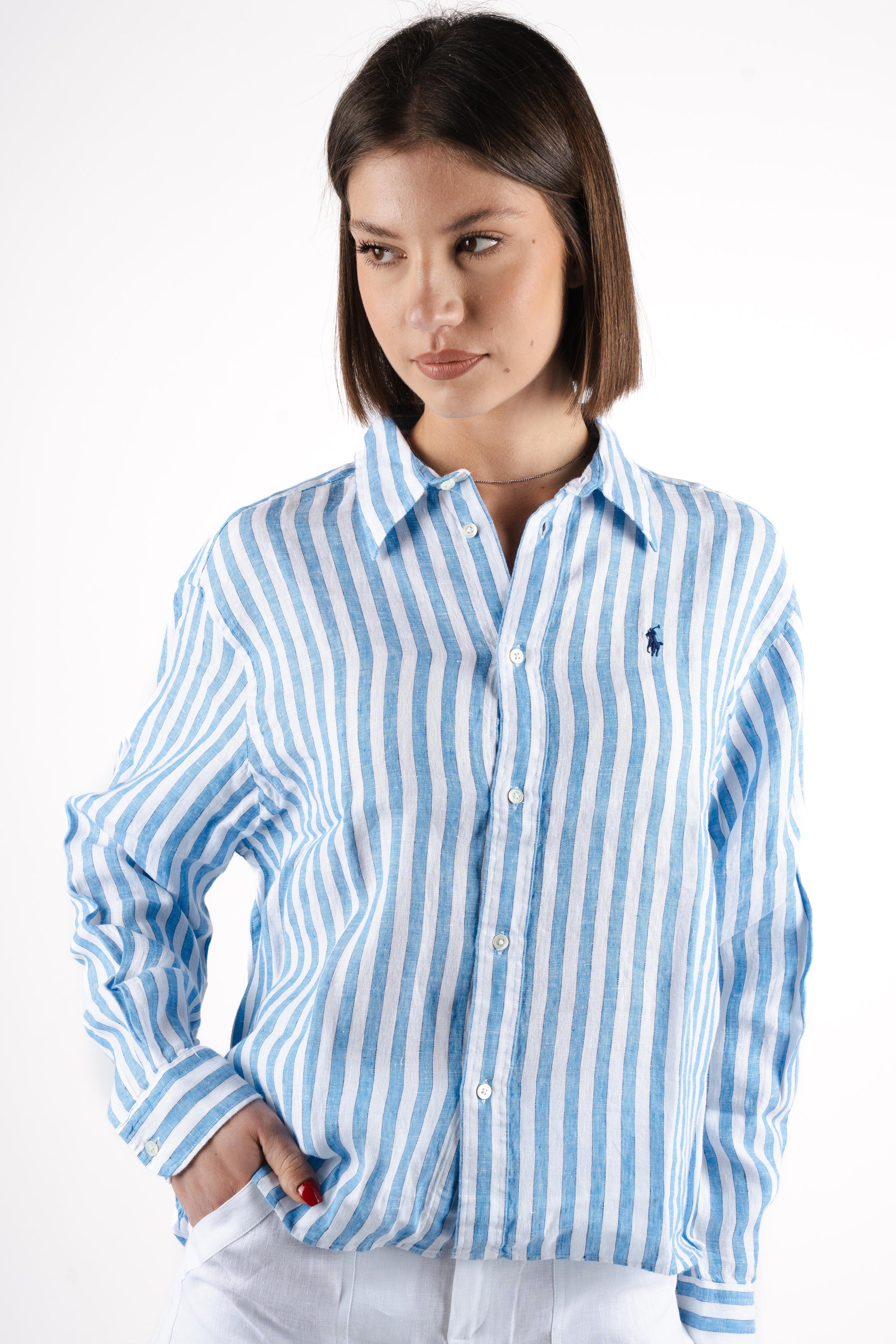 Camicia in lino 211935130 500 POLO RALPH LAUREN 