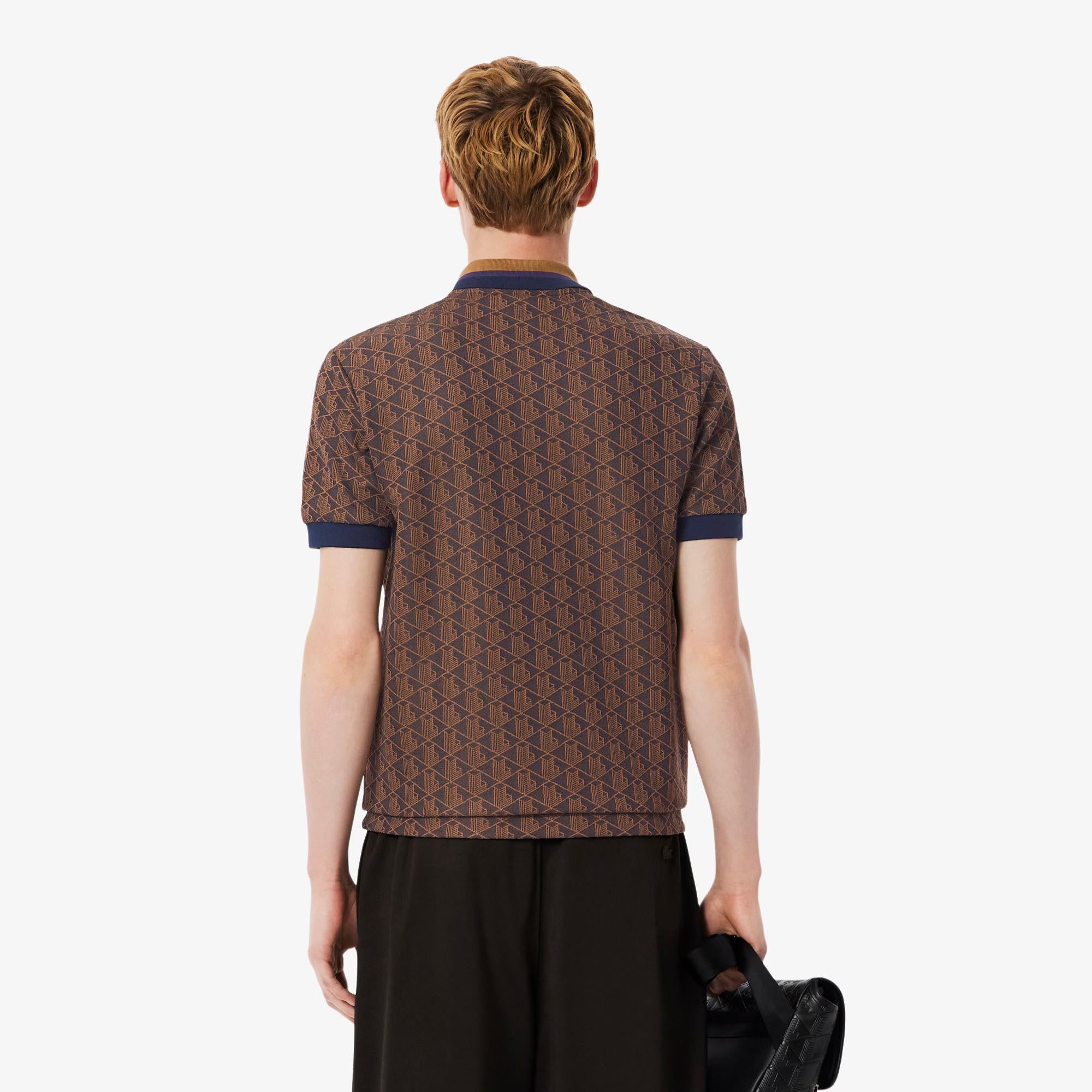 Maglia in jacquard monogrammata DH1417 9I4 LACOSTE 