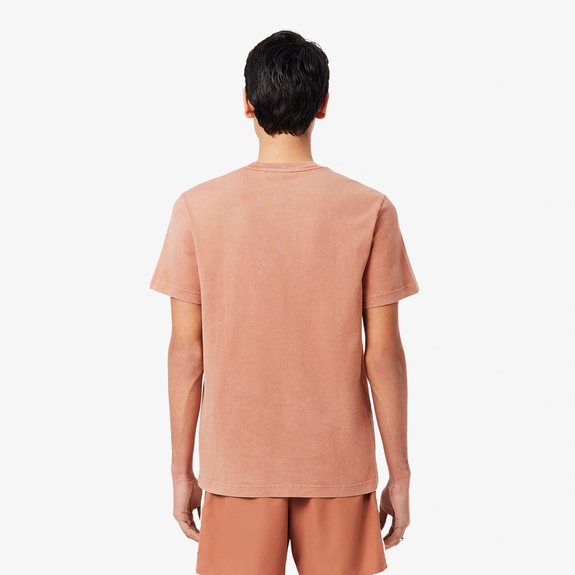 T-shirt in jersey effetto lavato TH9894 I1K LACOSTE 