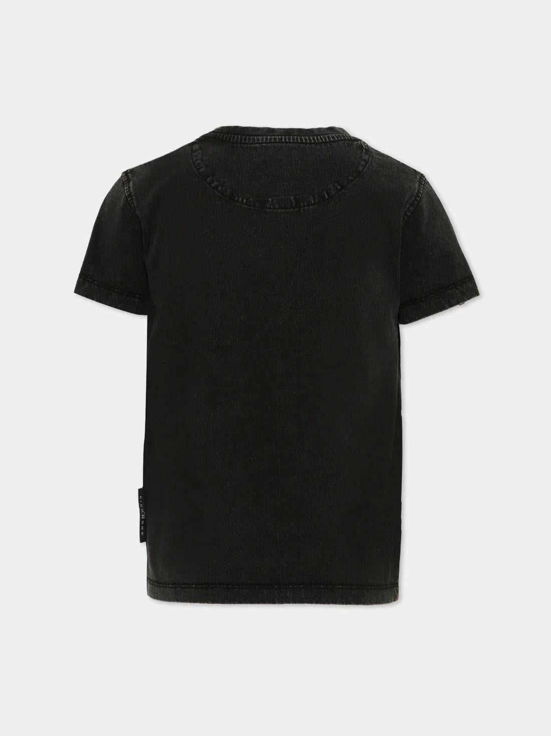 T-Shirt con logo RBP26178TS BLACK RICHMOND 