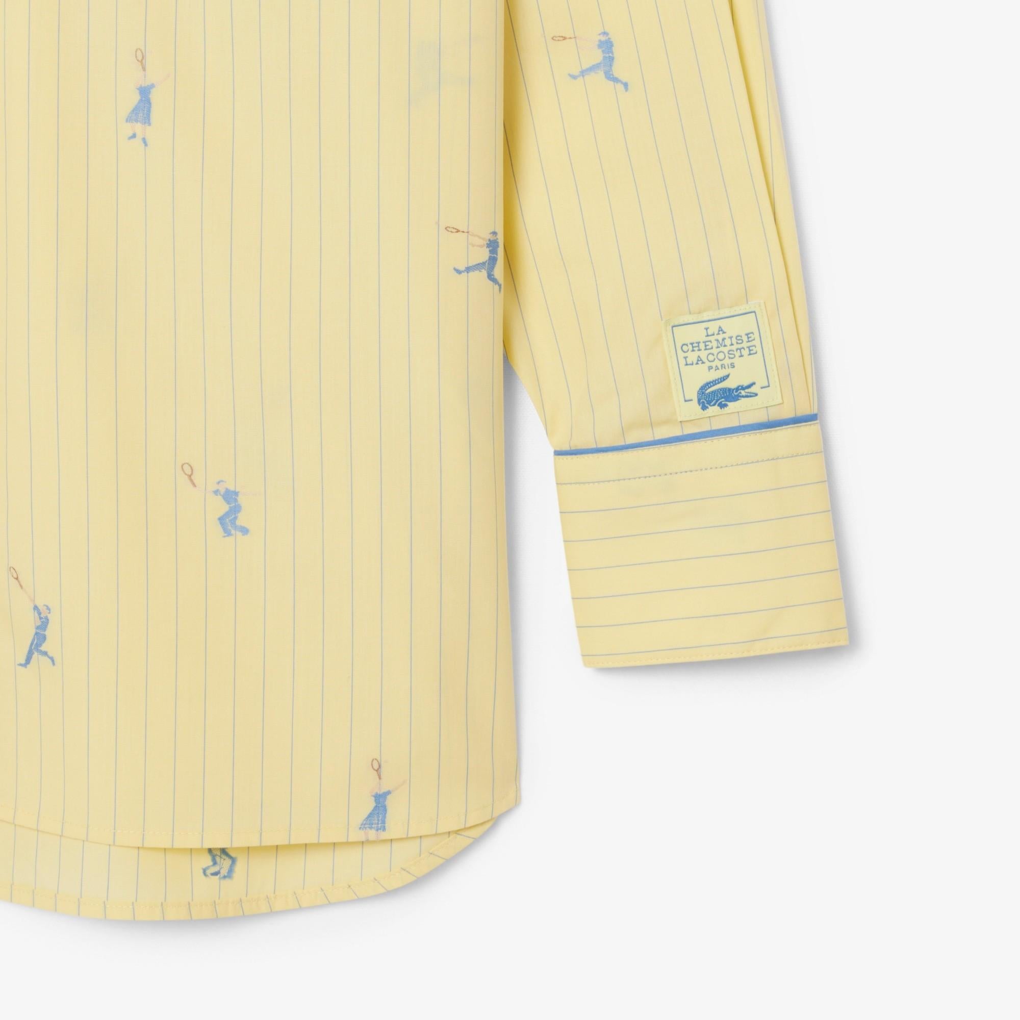 Camicia oversize con motivi jacquard CF0586 2IA LACOSTE 