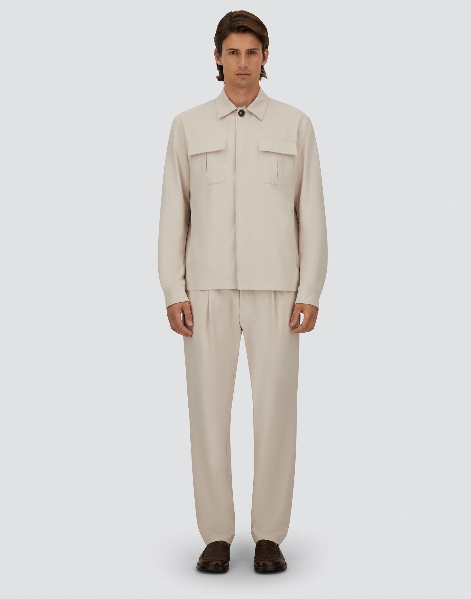 Shacket in cotton gabardine stretch GI000634U13286S 9403 HERNO 