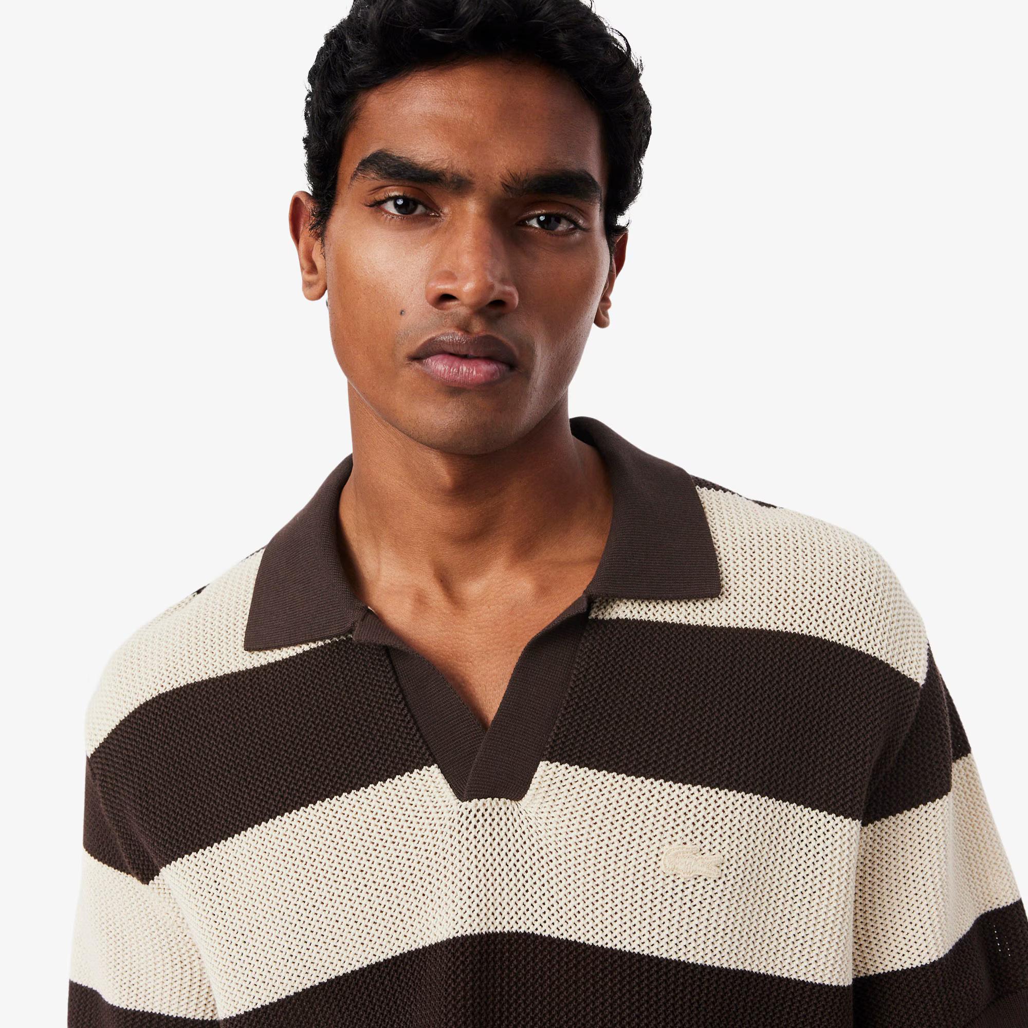 Maglione da golf con collo a polo a maniche corte AH2561 4I9 LACOSTE 