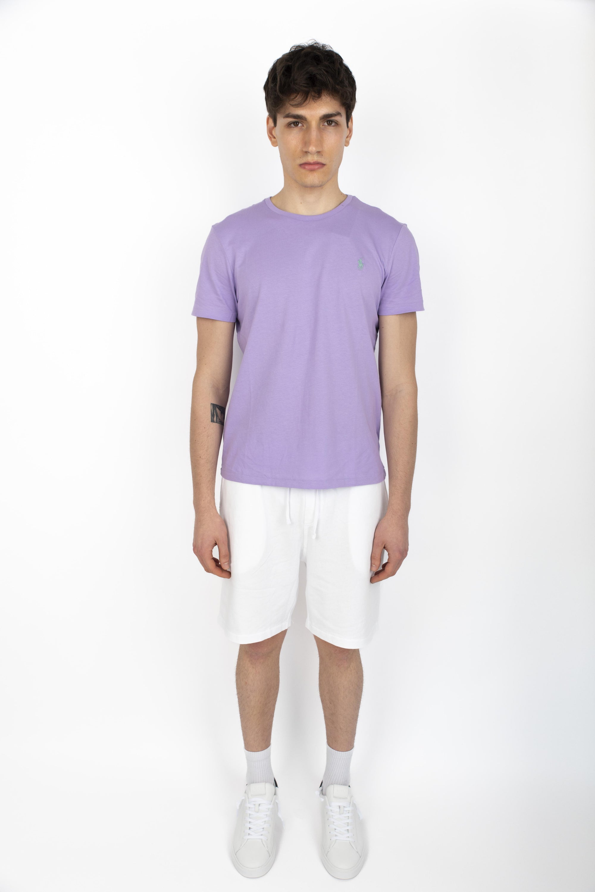 Maglietta in jersey Custom Slim-Fit light lilac 710671438 416 POLO RALPH LAUREN 