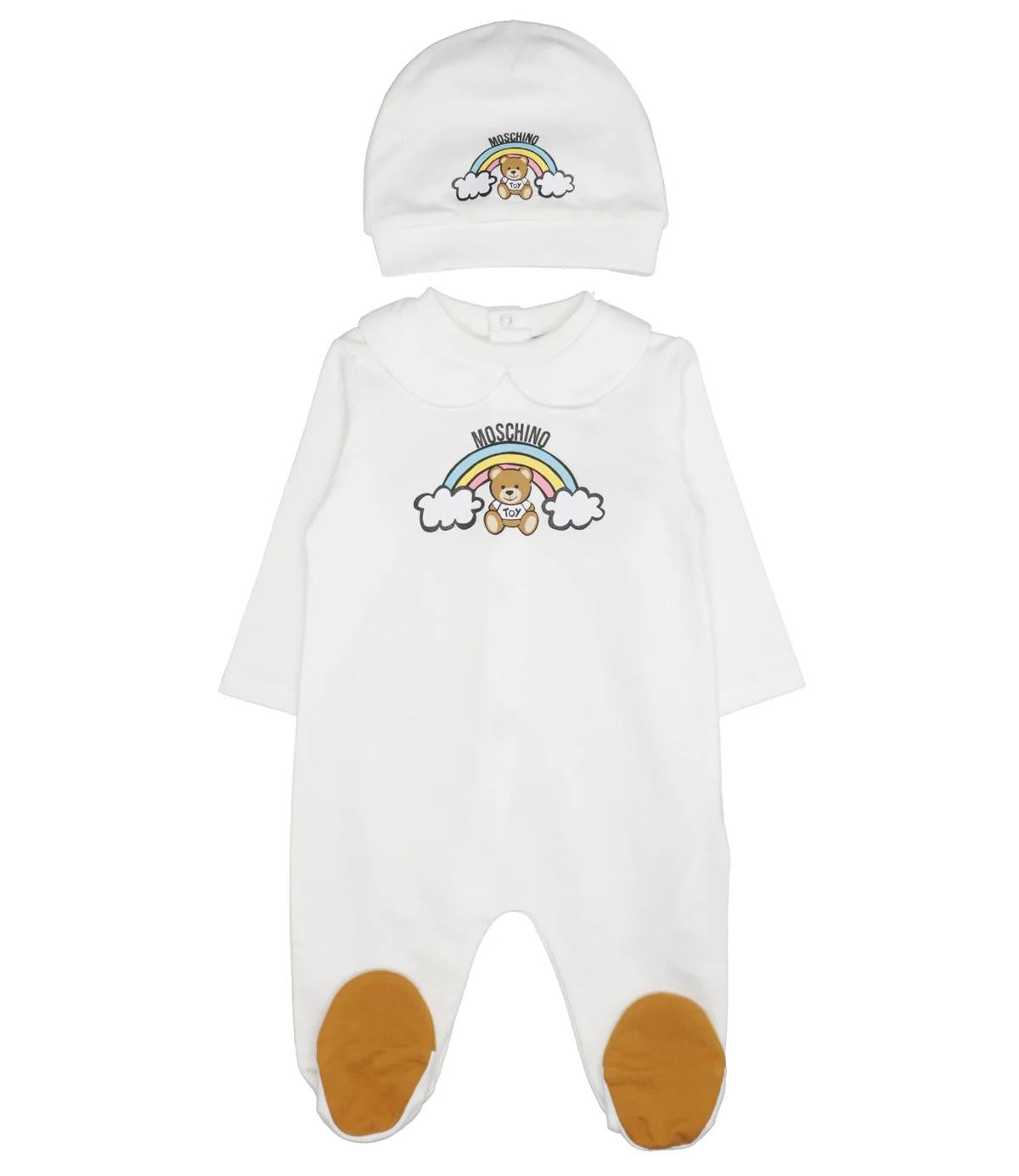 Set neonato con stampa MMY065LCA19 10063 MOSCHINO BABY 