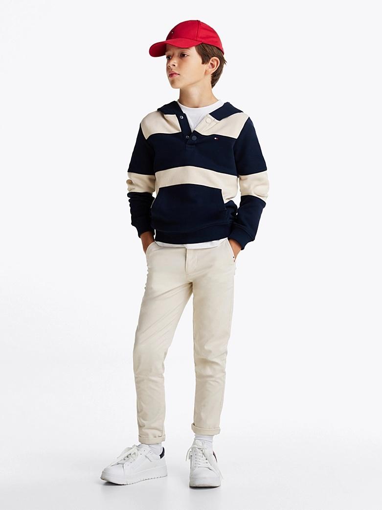 Felpa con cappuccio e bottoni automatici KB0KB09313J 0A6 TOMMY HILFIGER 