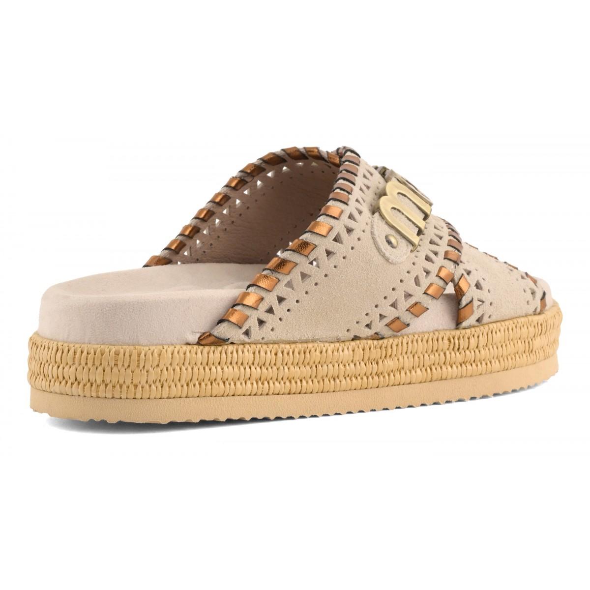 Criss-cross sandal metal stitching MUSW451013A CHLK MOU 