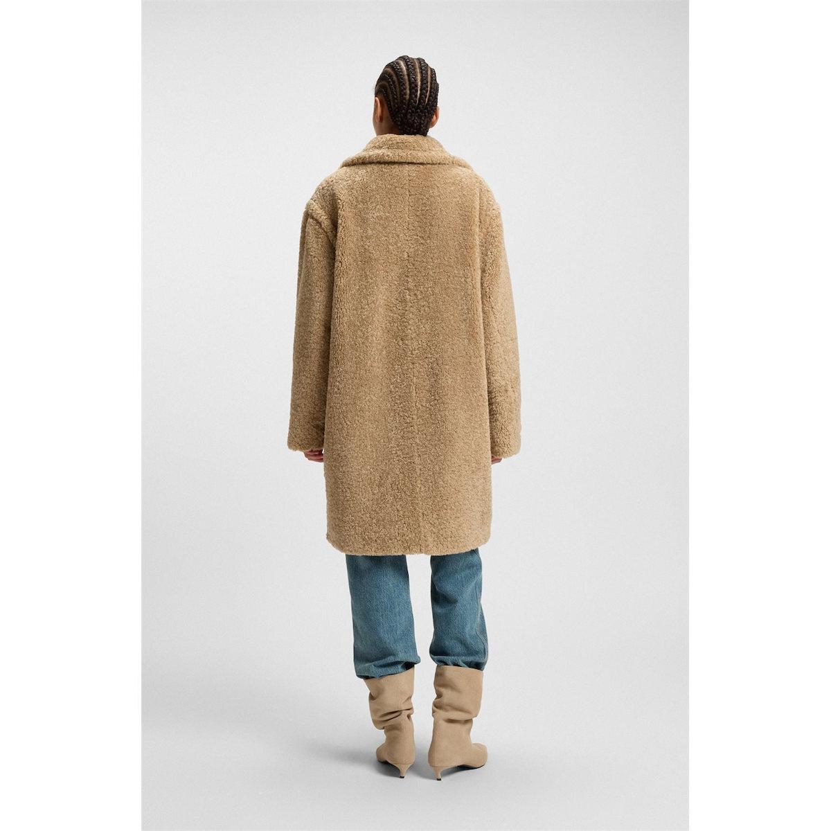 Cappotto in peluche con colletto regolabile 50548583 222 BOSS 