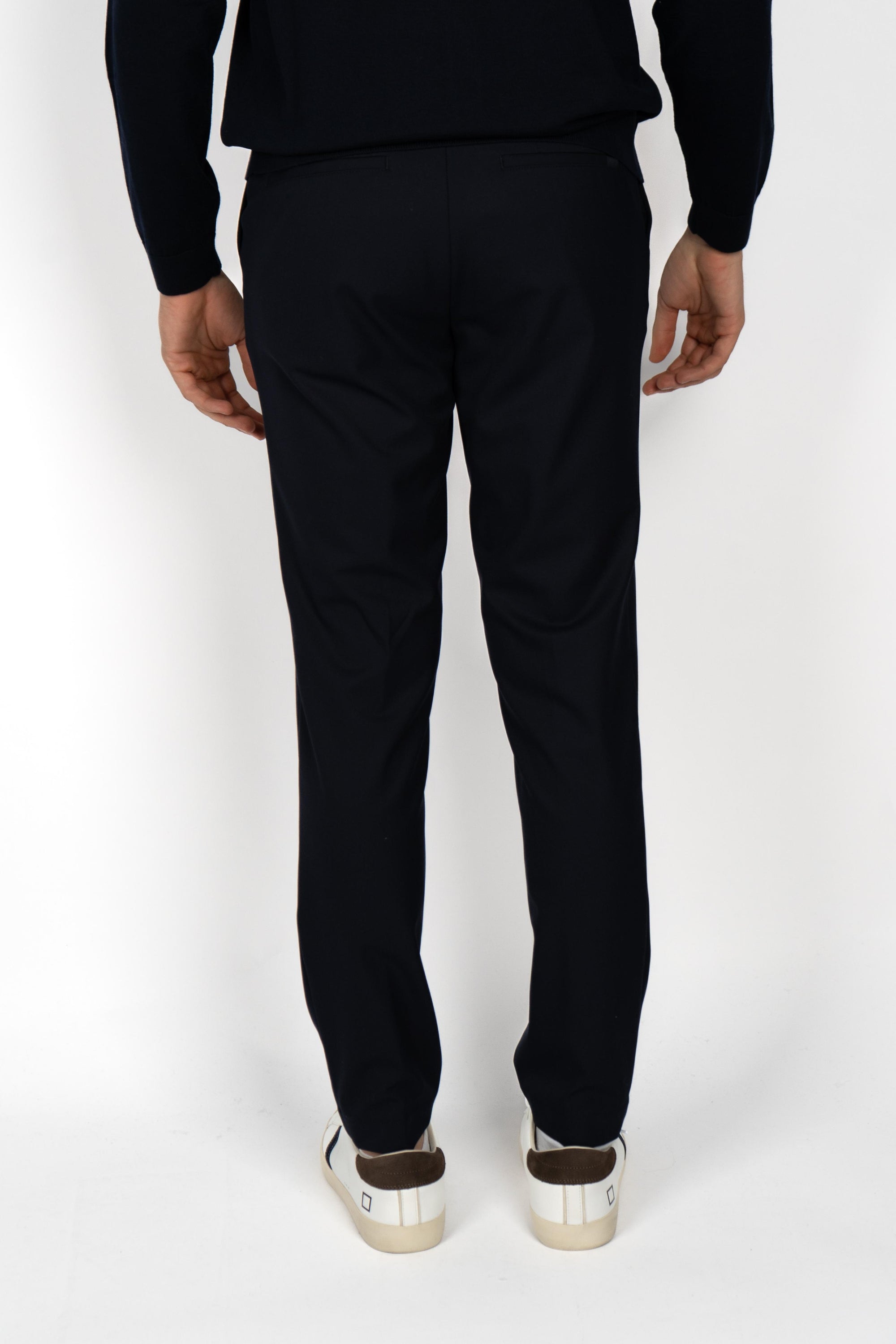 Pantaloni slim fit in tessuto stretch micro-fantasino 50539968 404 BOSS 