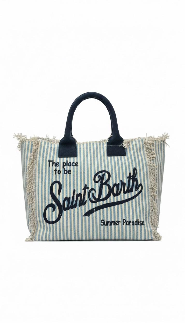 Borsa a spalla Vanity in canvas VANI001 03449L MC2 SAINT BARTH 