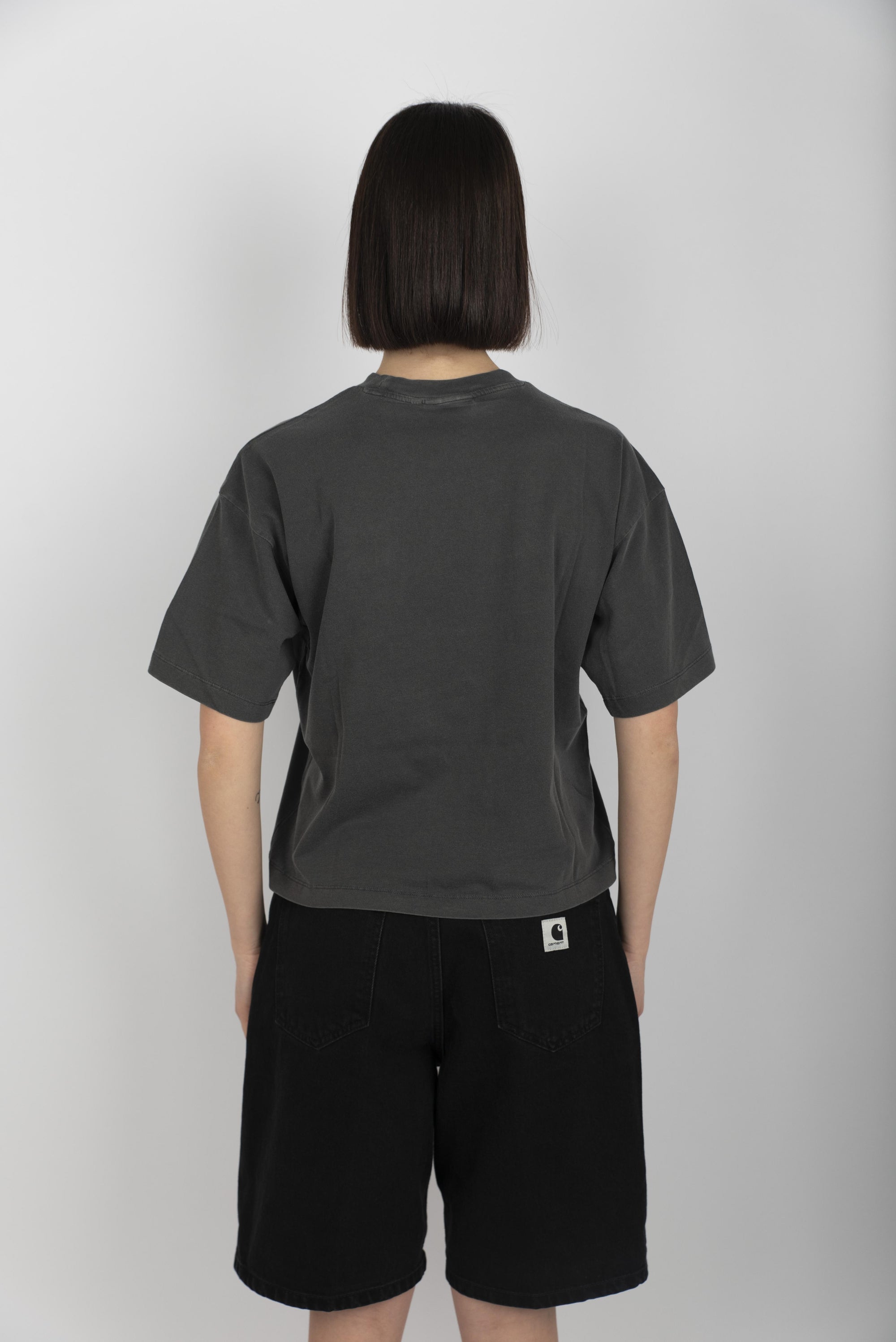 T-shirt Women's S/S Nelson graphite garment dyed  I033051 87GD CARHARTT WIP 