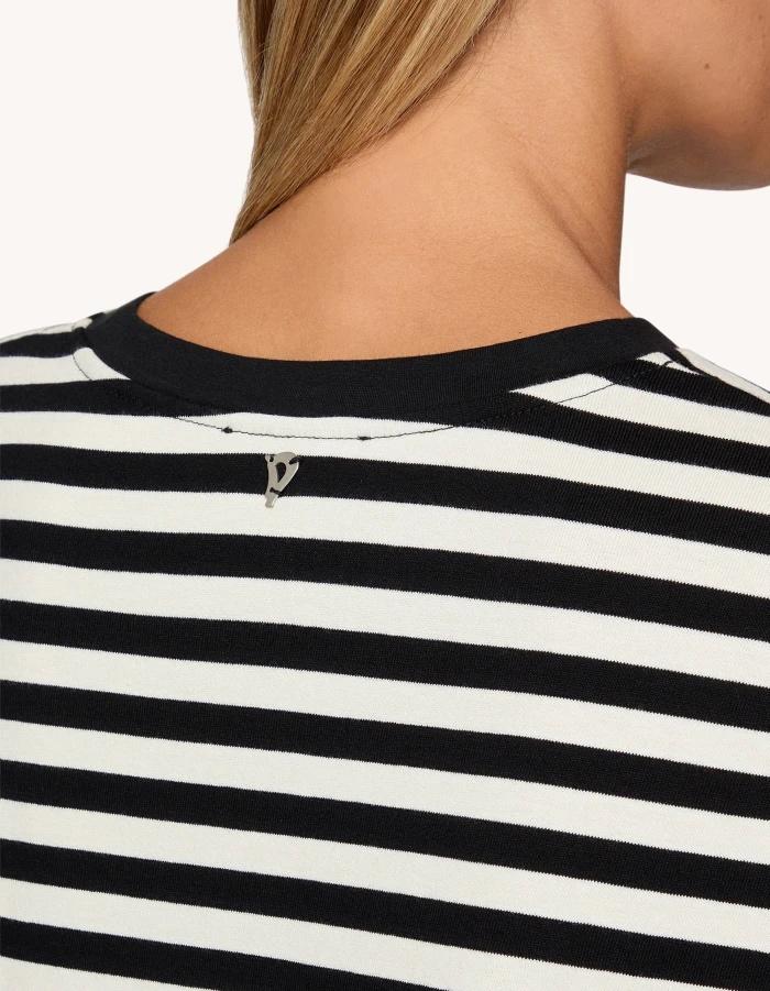 T-shirt girocollo over DS025JF0353DXXX 107 DONDUP 