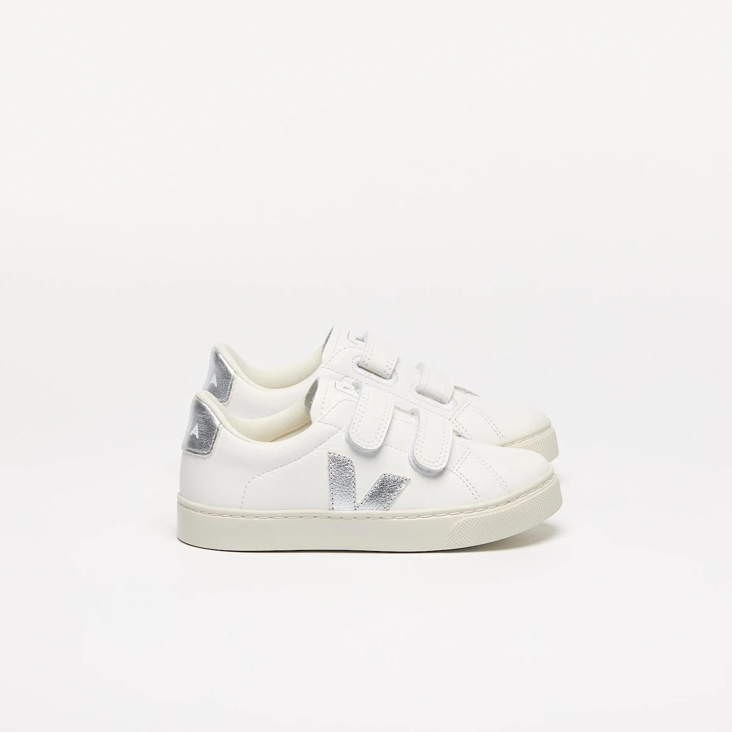 Esplar leather white silver SV0520 956 VEJA 
